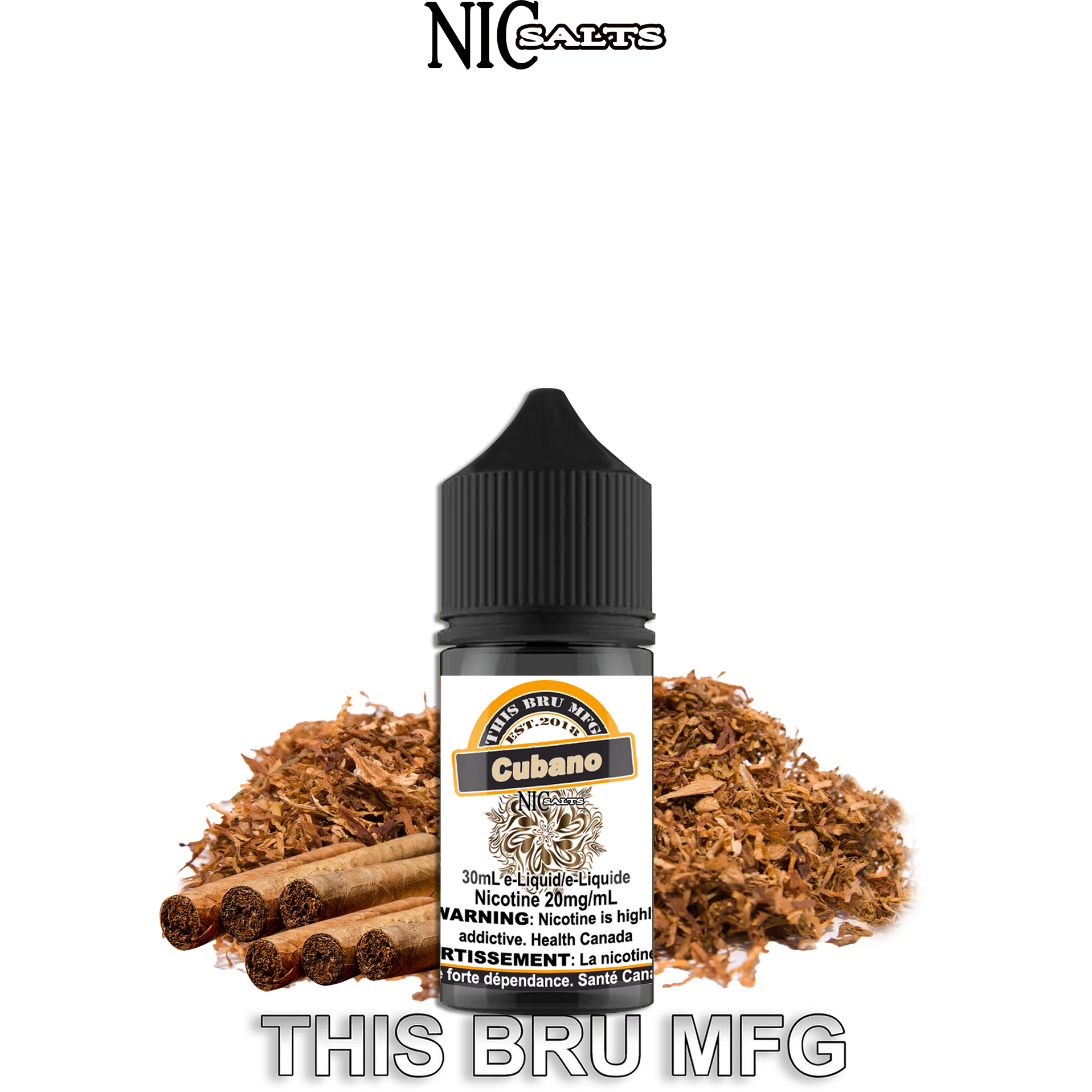 CUSTOM THIS BRU MFG SALT - CUBANO 30ML