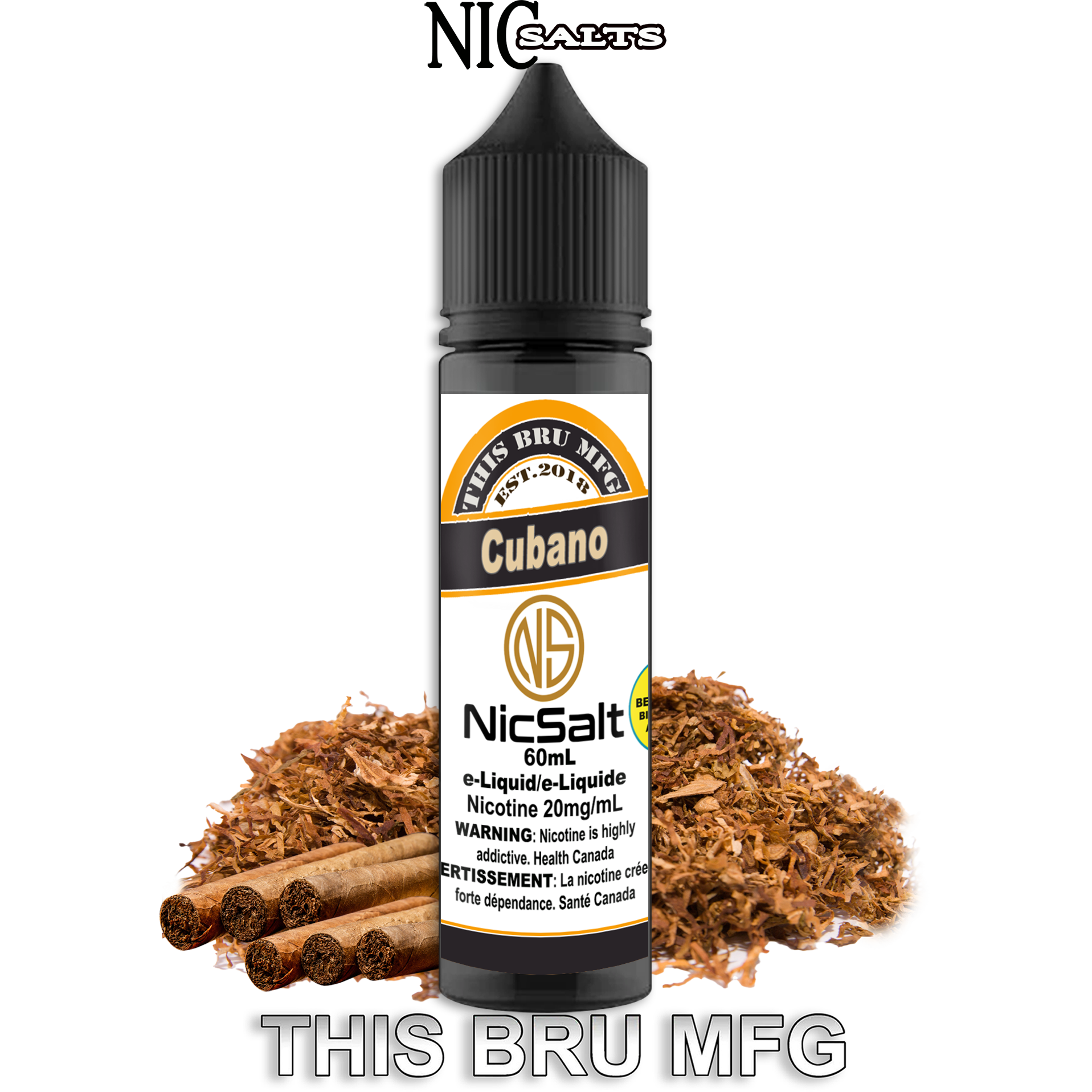 CUSTOM THIS BRU MFG SALT - CUBANO 60ML