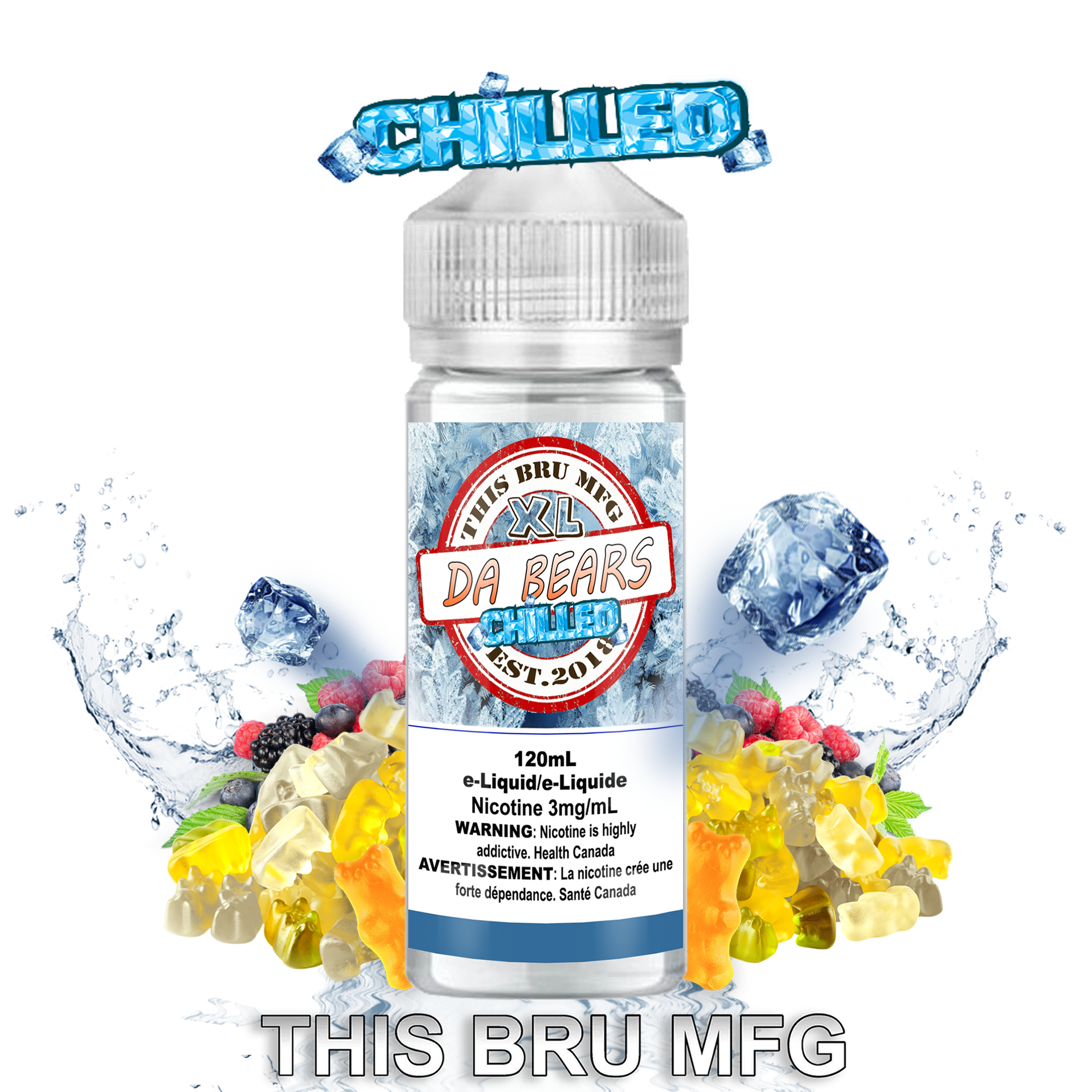 CUSTOM THIS BRU MFG - DA BEARS CHILLED 120ML