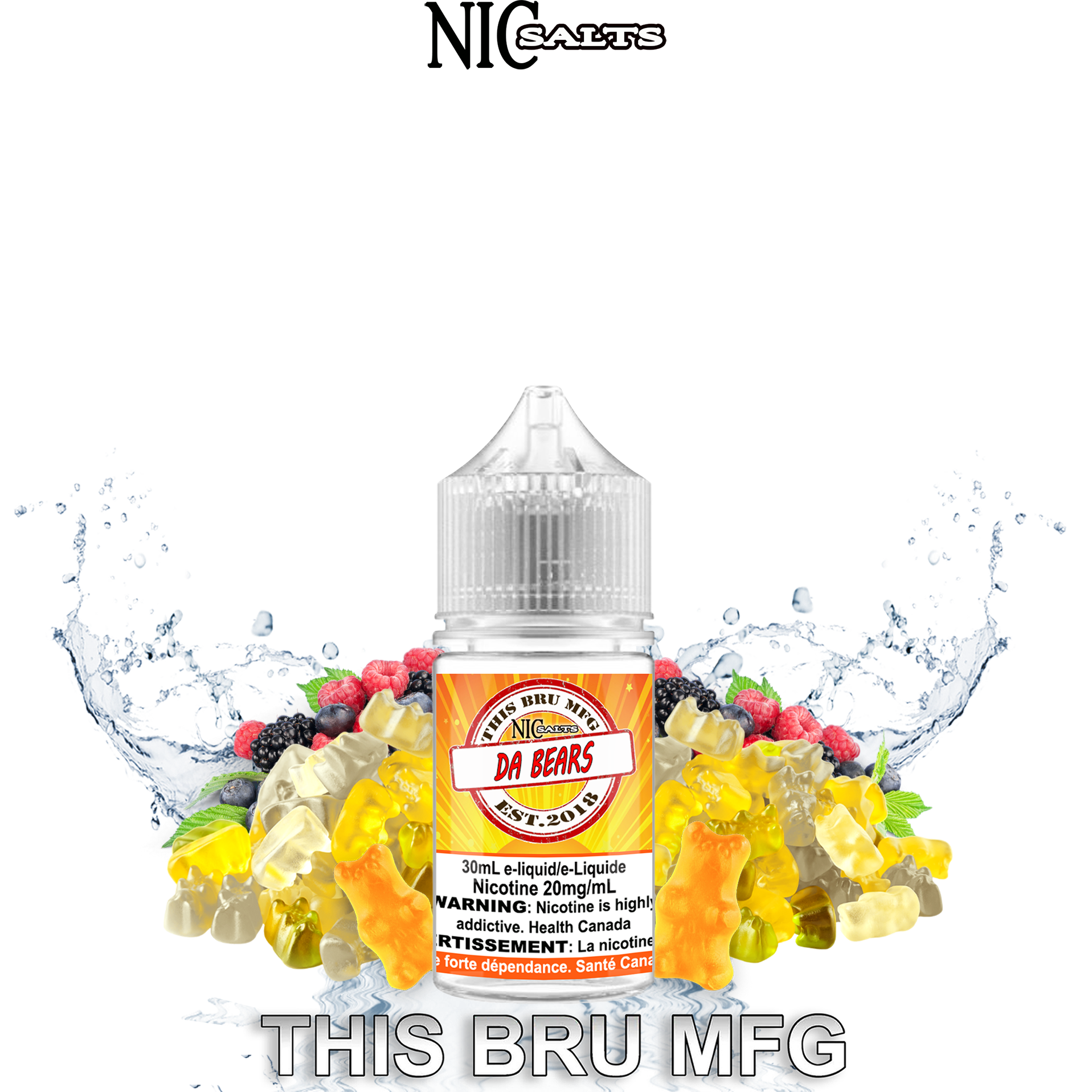 CUSTOM THIS BRU MFG SALT - DA BEARS 30ML