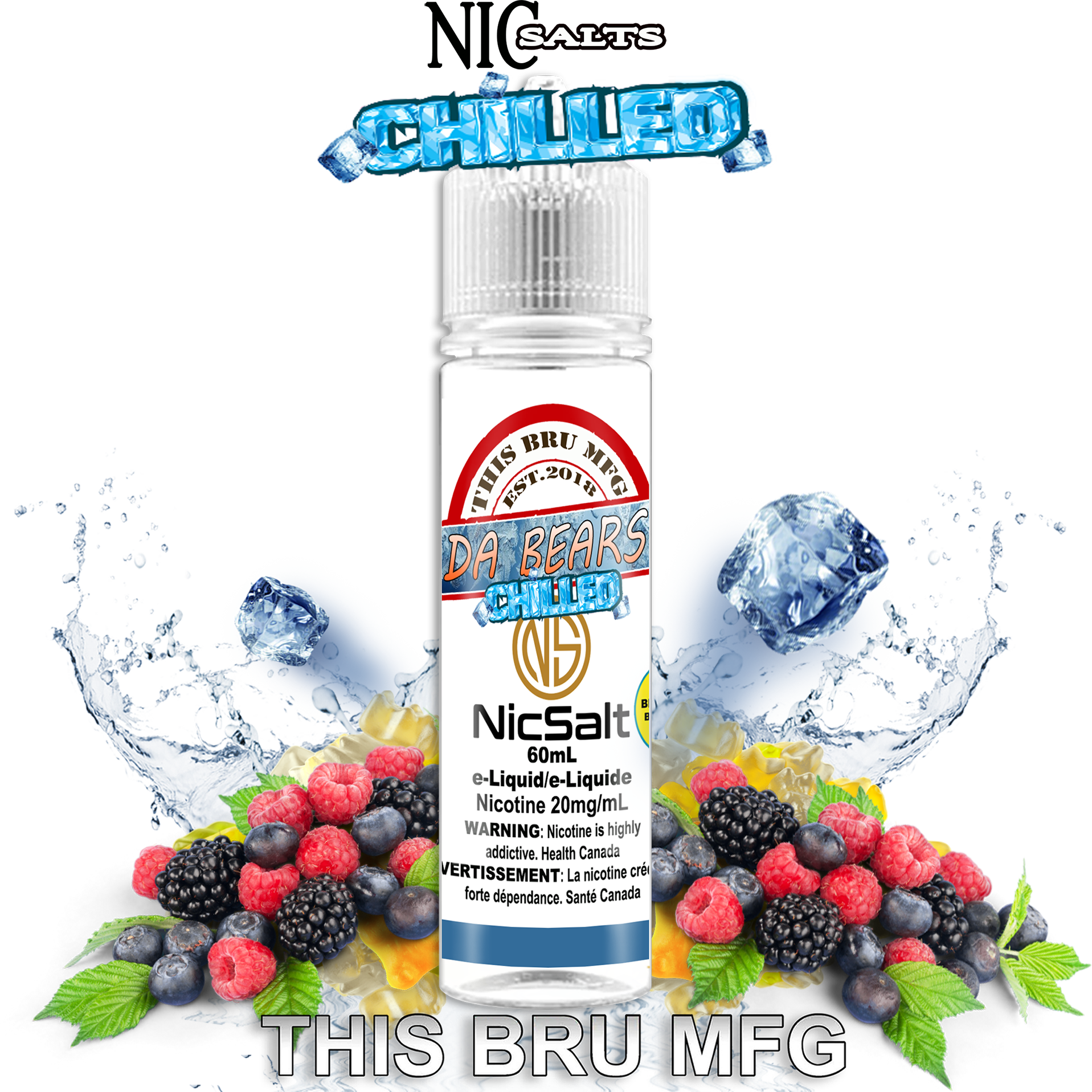 THIS BRU MFG - DA BEARS CHILLED SALT 60ML