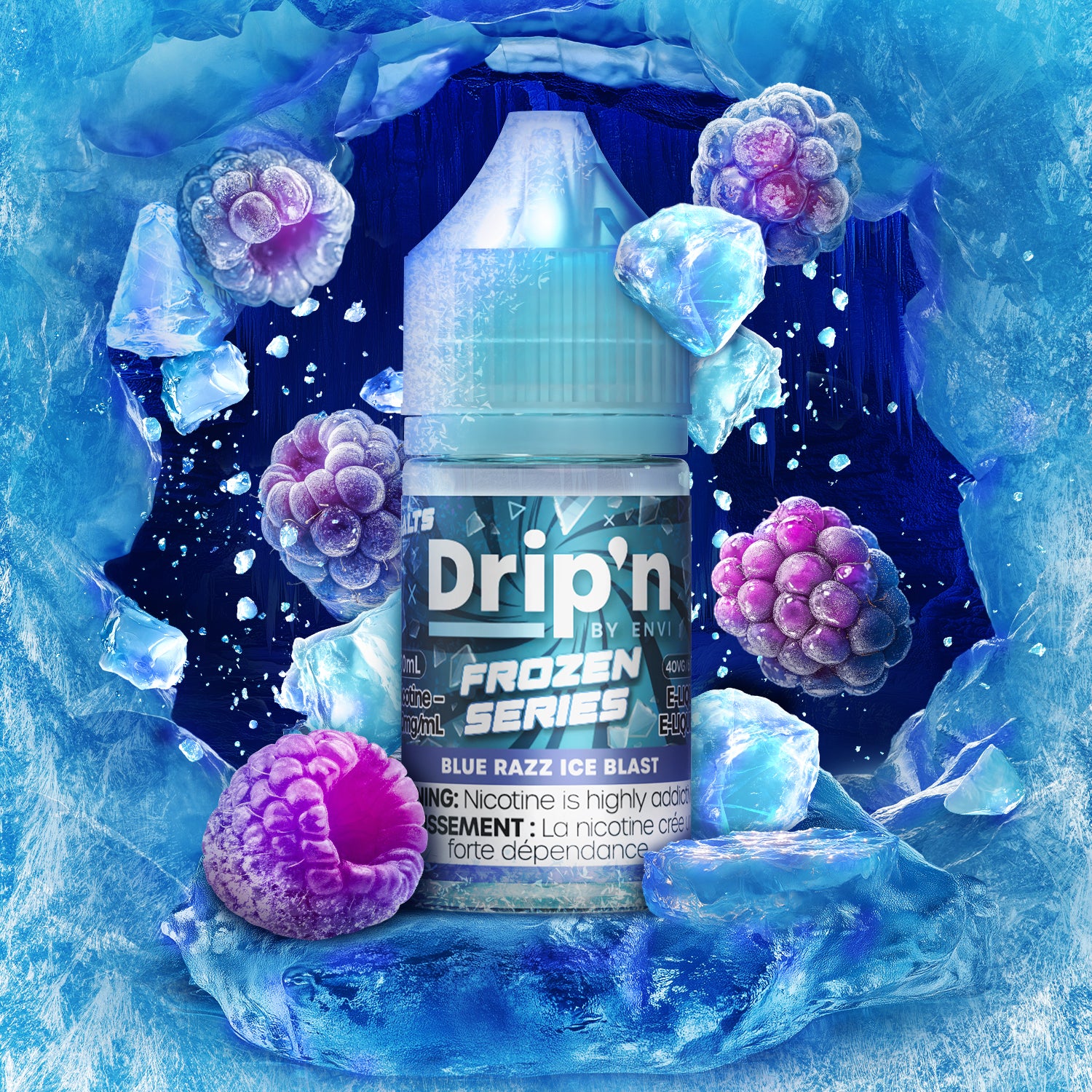 ENVI DRIP'N SALT - BLUE RAZZ ICE BLAST