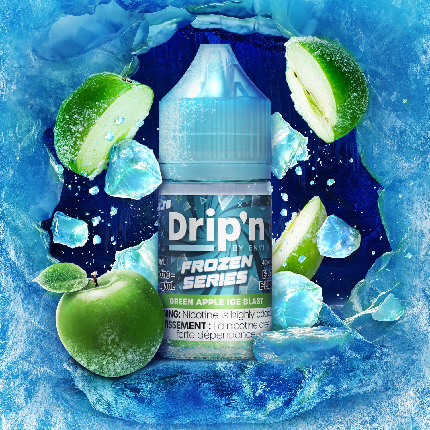 ENVI DRIP'N SALT - GREEN APPLE ICE BLAST