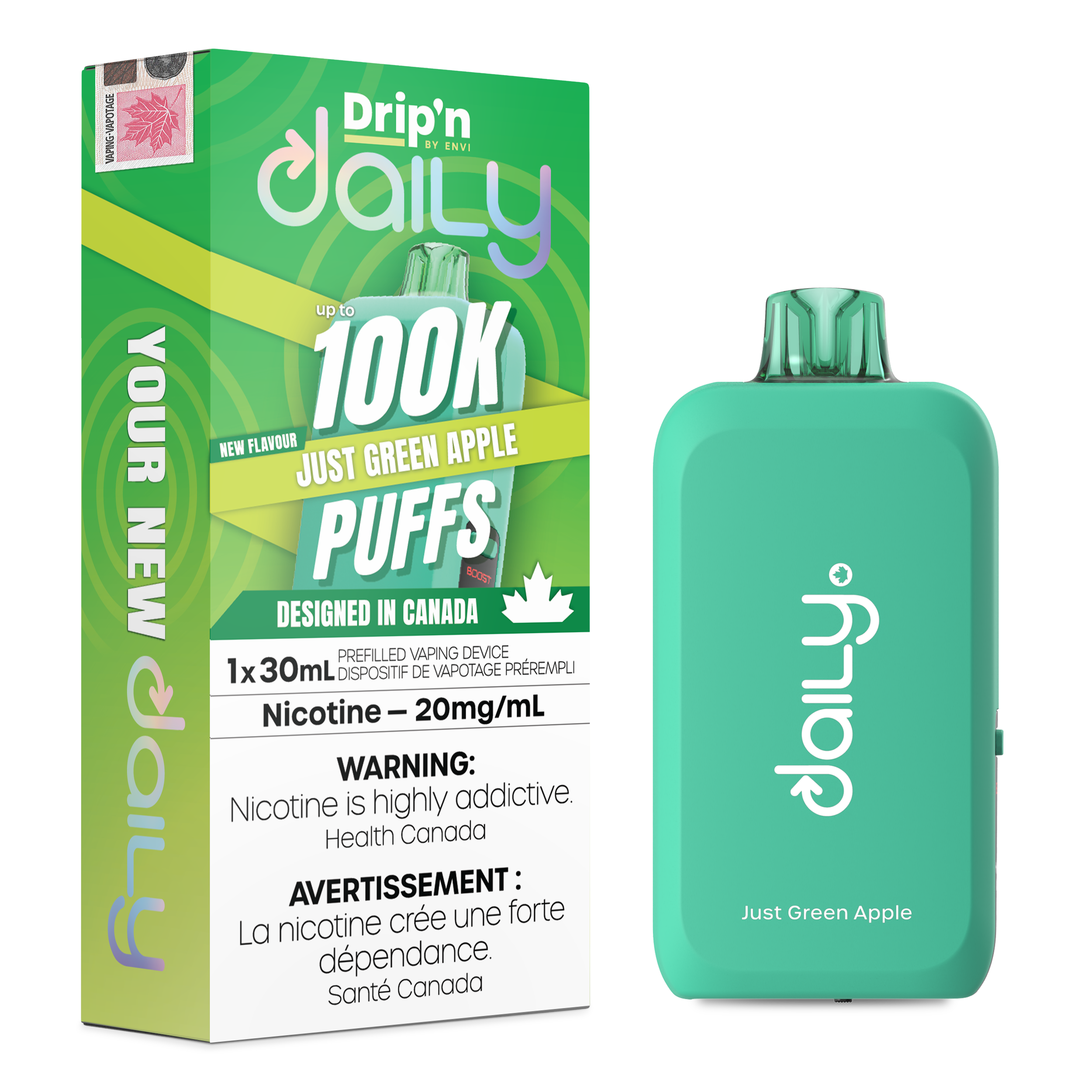 [BC/SK/NL] ENVI DRIP'N DAILY 100K DISPOSABLE