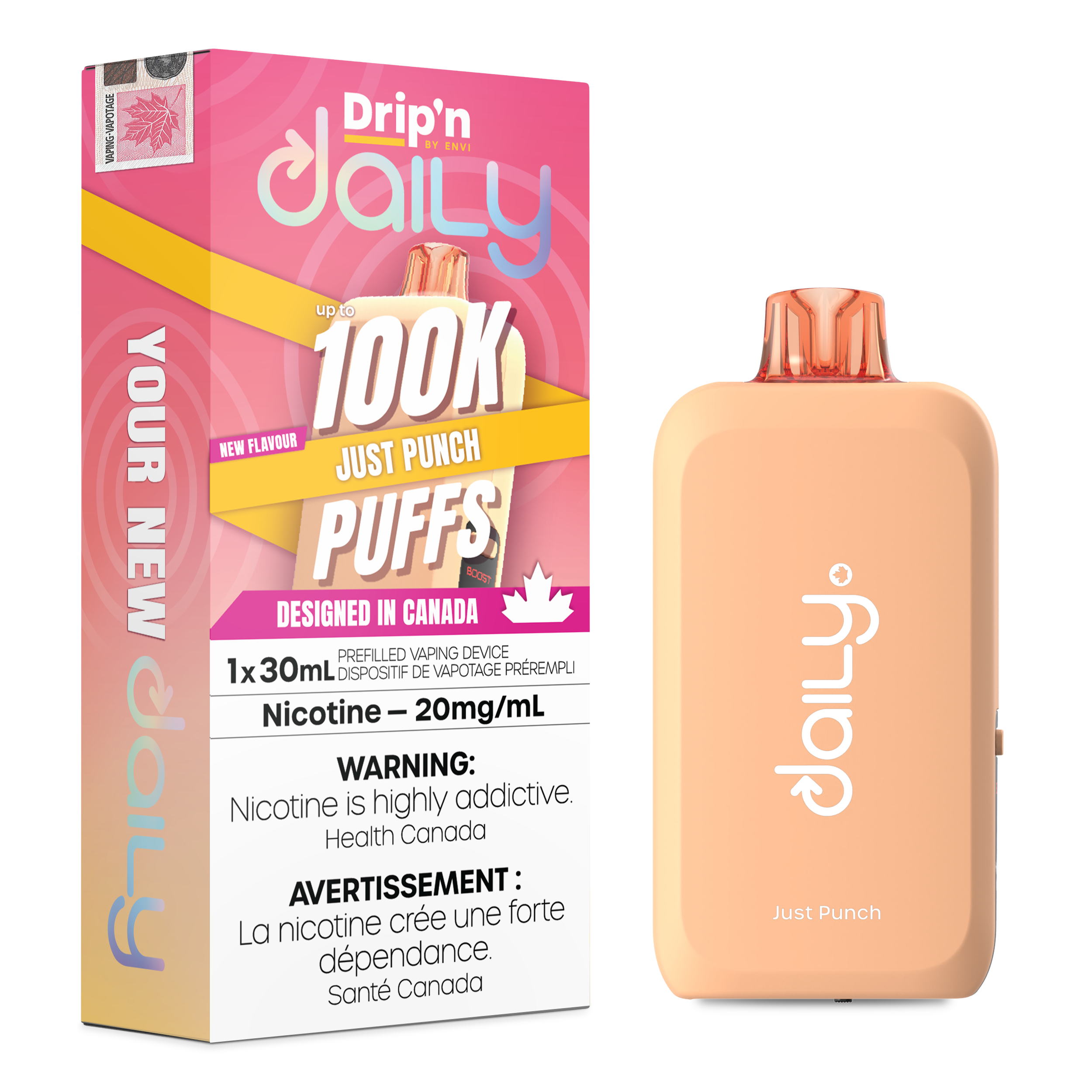 [BC/SK/NL] ENVI DRIP'N DAILY 100K DISPOSABLE