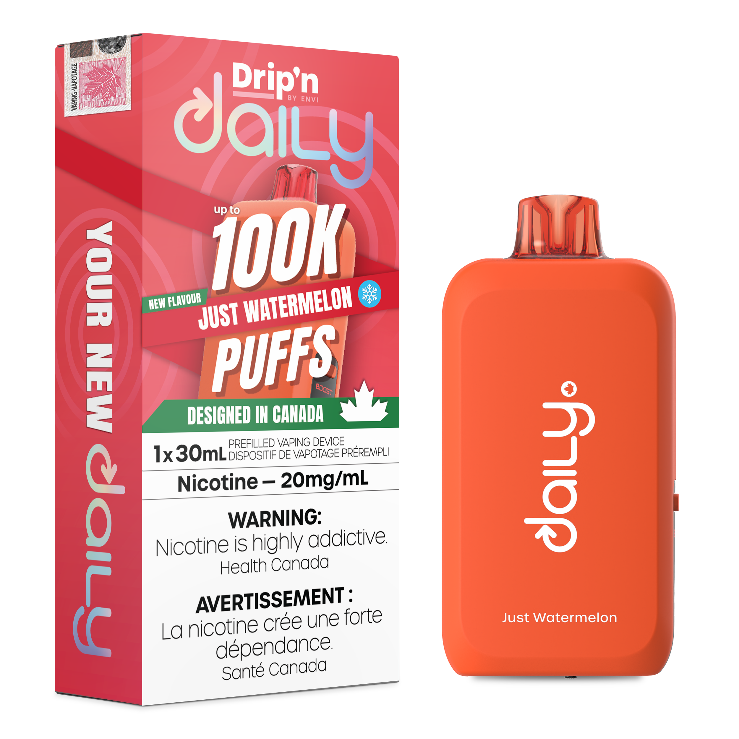 [BC/SK/NL] ENVI DRIP'N DAILY 100K DISPOSABLE