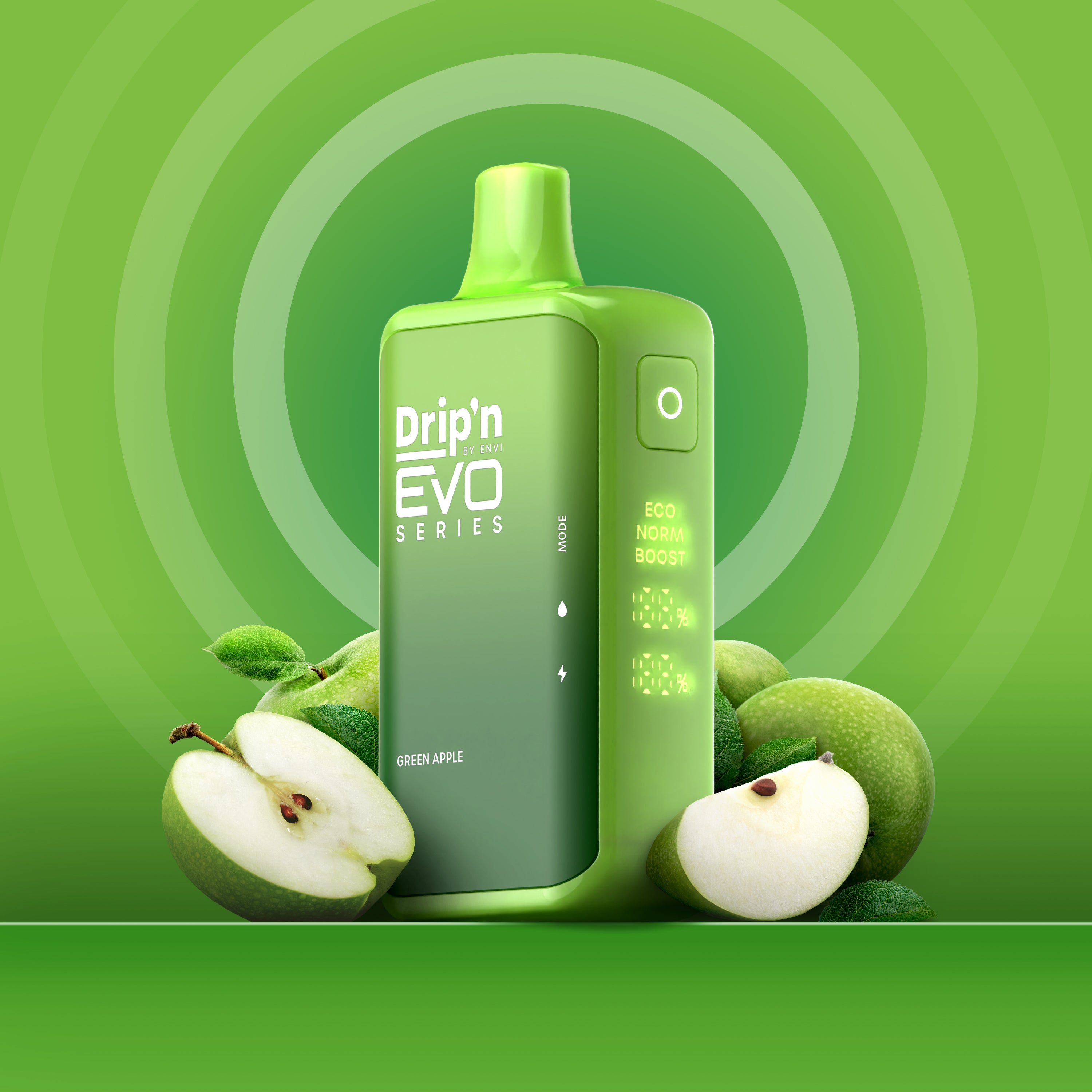 ENVI DRIP'N EVO 28K GREEN APPLE 20MG