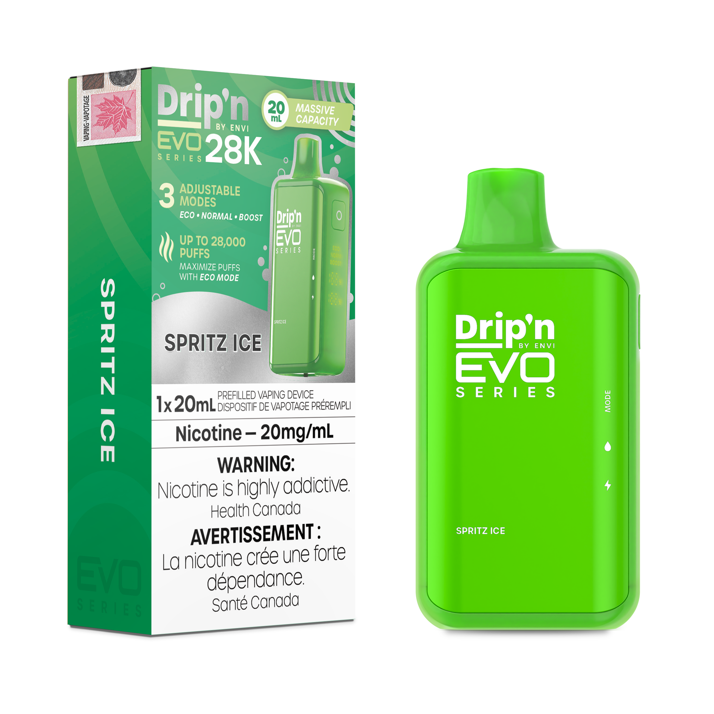 ENVI DRIP'N EVO 28K SPRITZ ICE 20MG