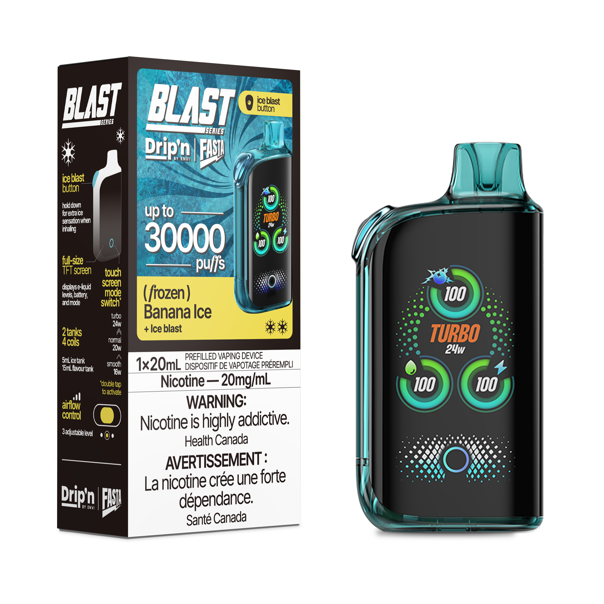 ENVI DRIP'N FASTA BLAST 30K BANANA ICE 20MG