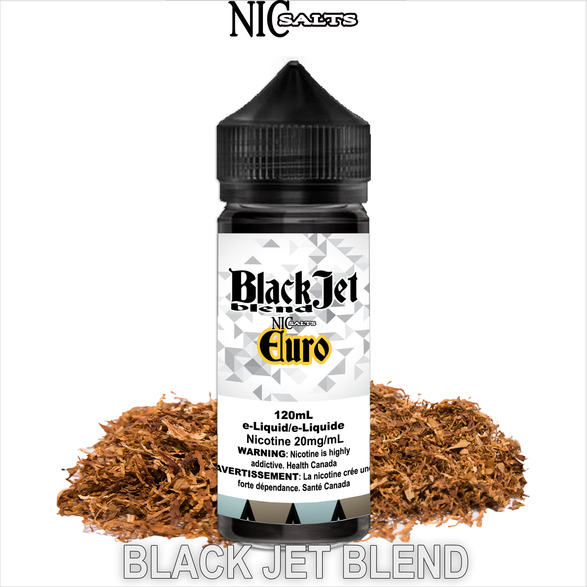 CUSTOM BLACK JET SALT - EURO 120ML
