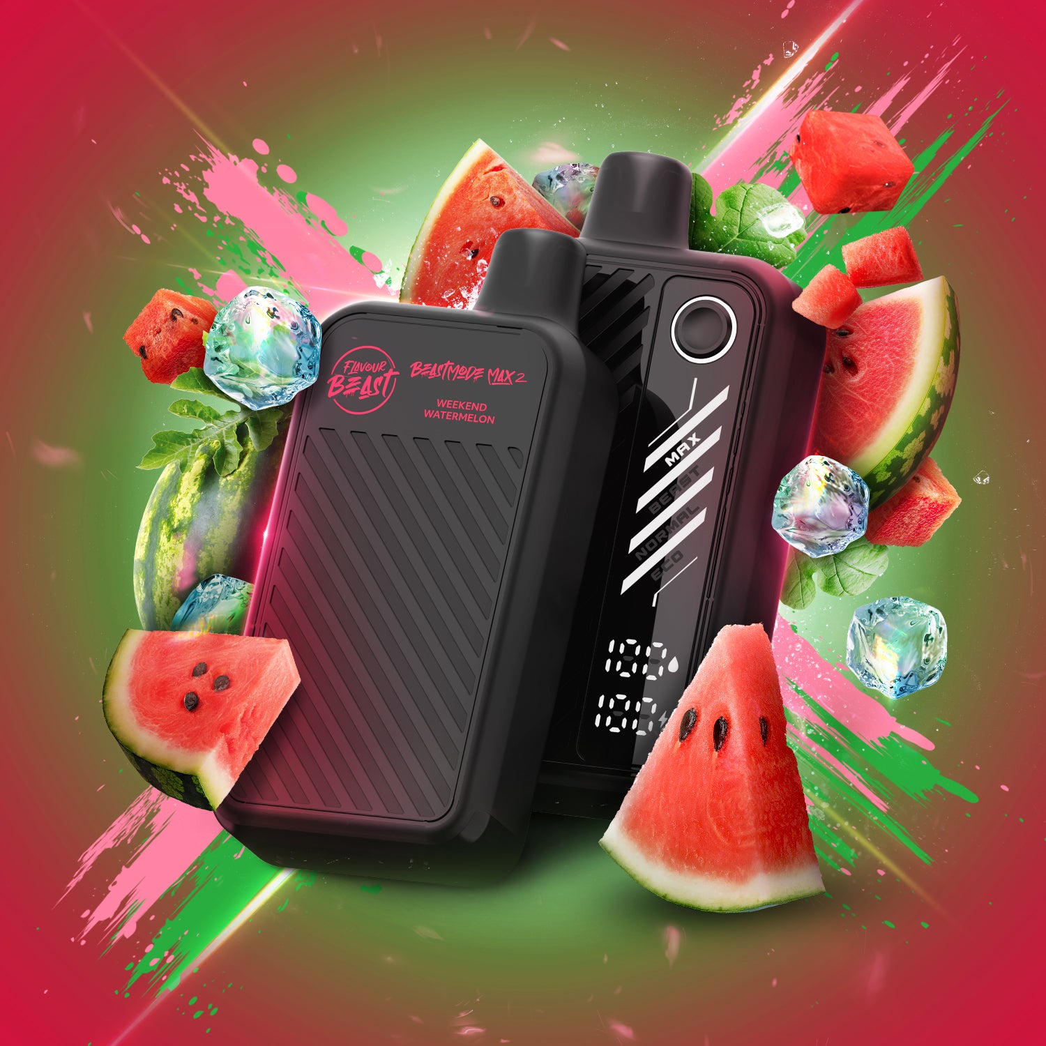 [FEDERAL] FLAVOUR BEAST BEAST MODE MAX 2 50K WEEKEND WATERMELON 20MG