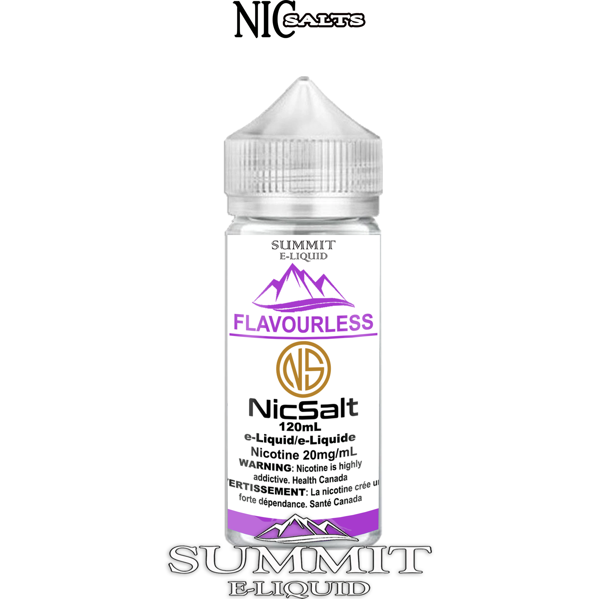 CUSTOM SUMMIT SALT - FLAVOURLESS 120ML