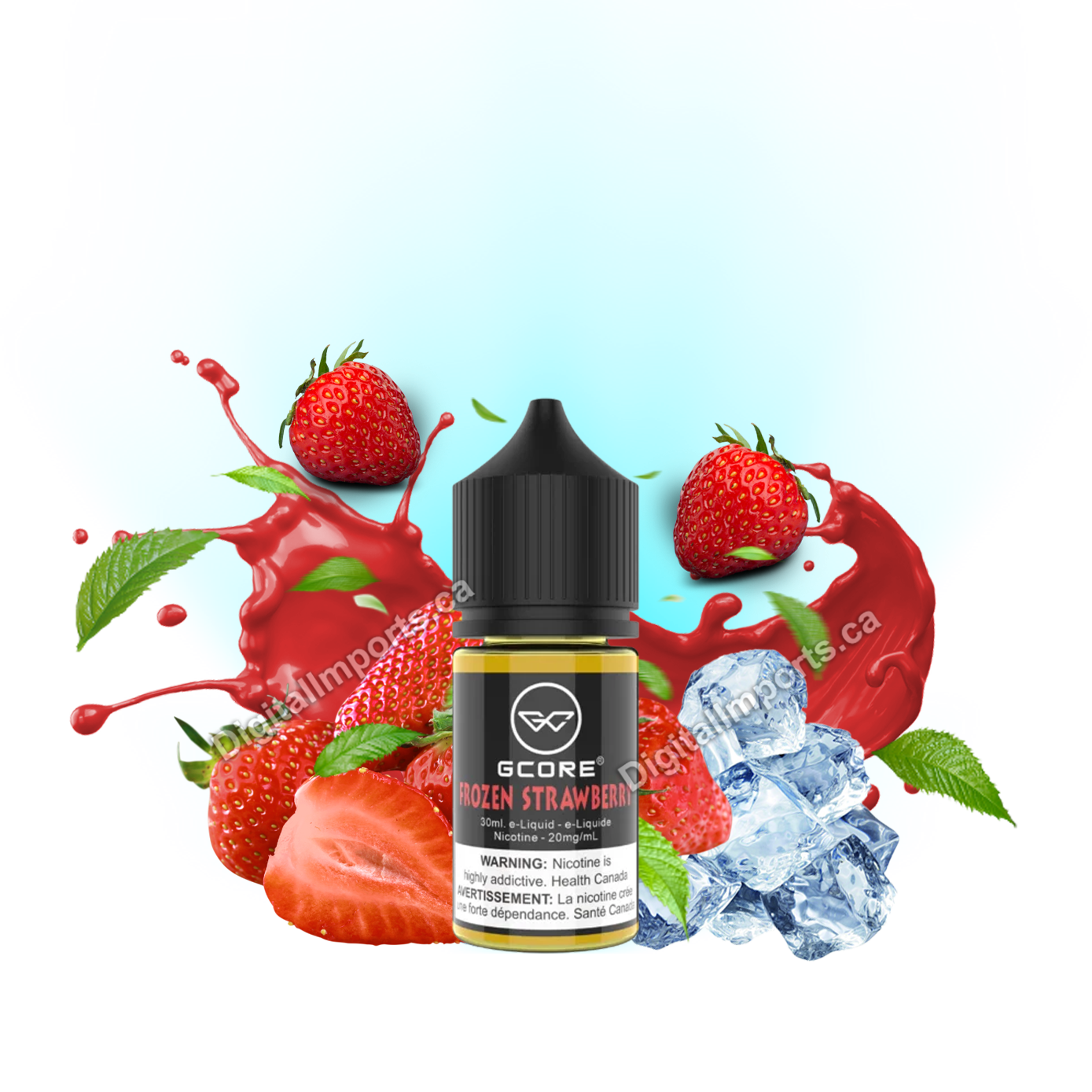 [BC/SK/NL/NS] GCORE SALT - FROZEN STRAWBERRY 30ML