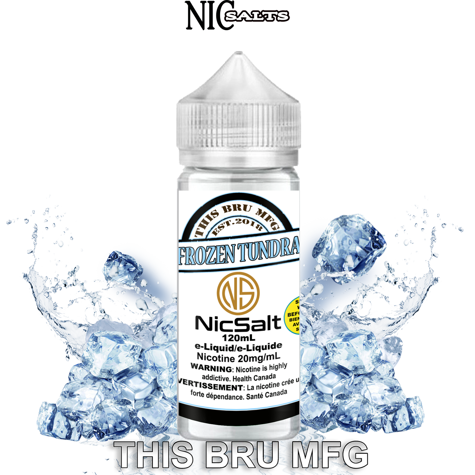 CUSTOM THIS BRU MFG SALT - FROZEN TUNDRA 120ML