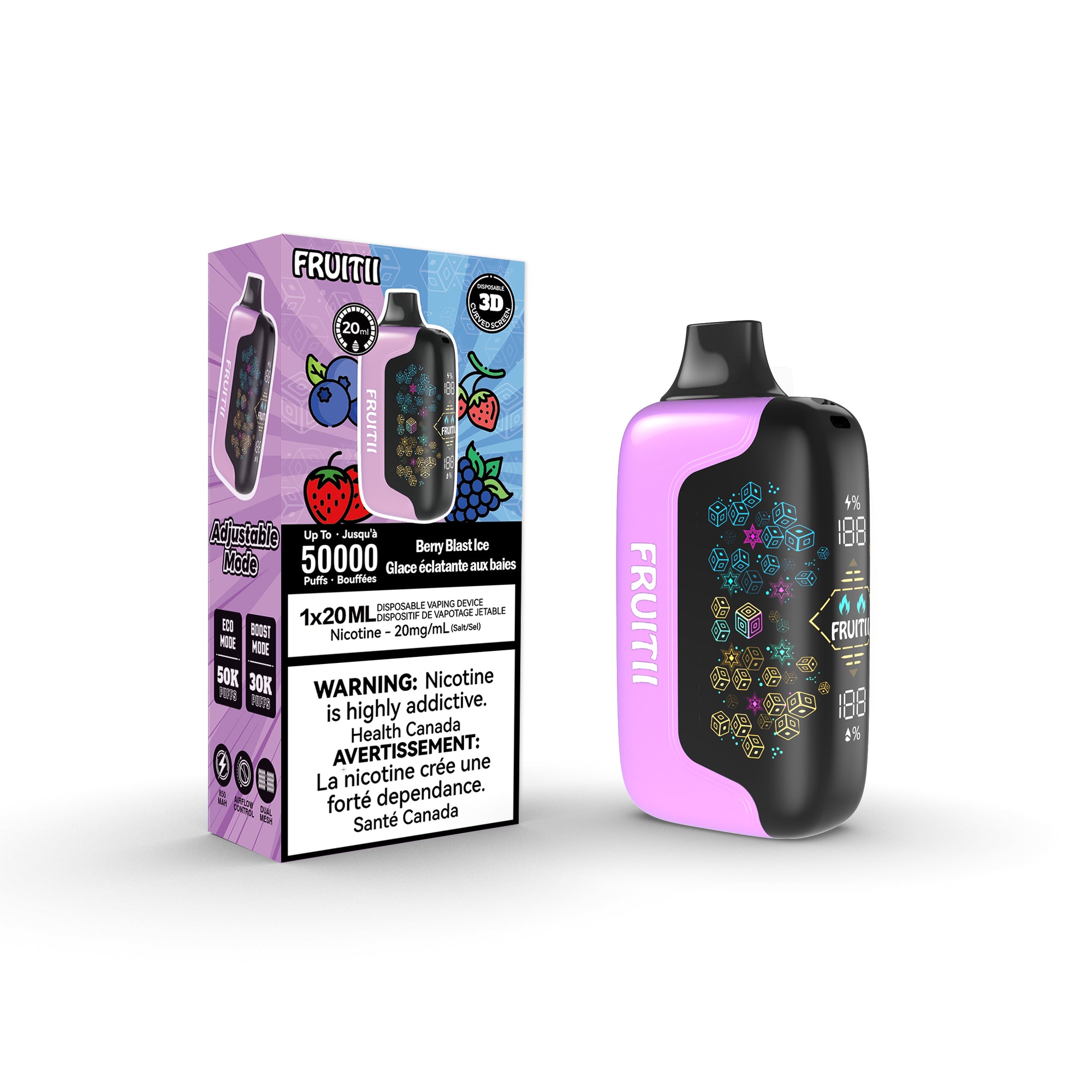 [BC/SK/NL/NS] FRUITII 50K DISPOSABLE