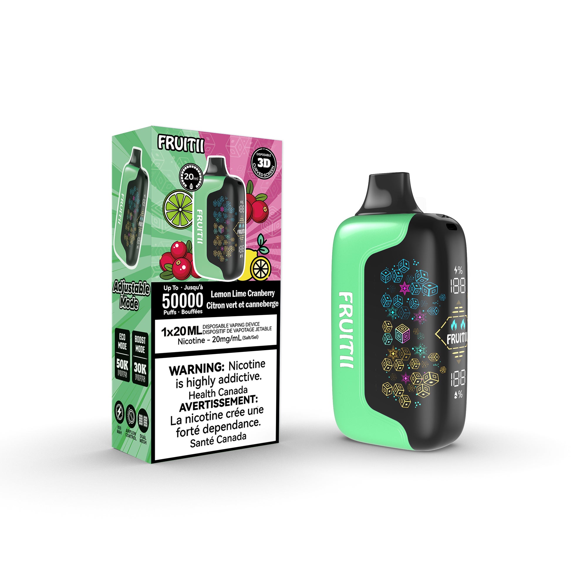 [BC/SK/NL/NS] FRUITII 50K DISPOSABLE
