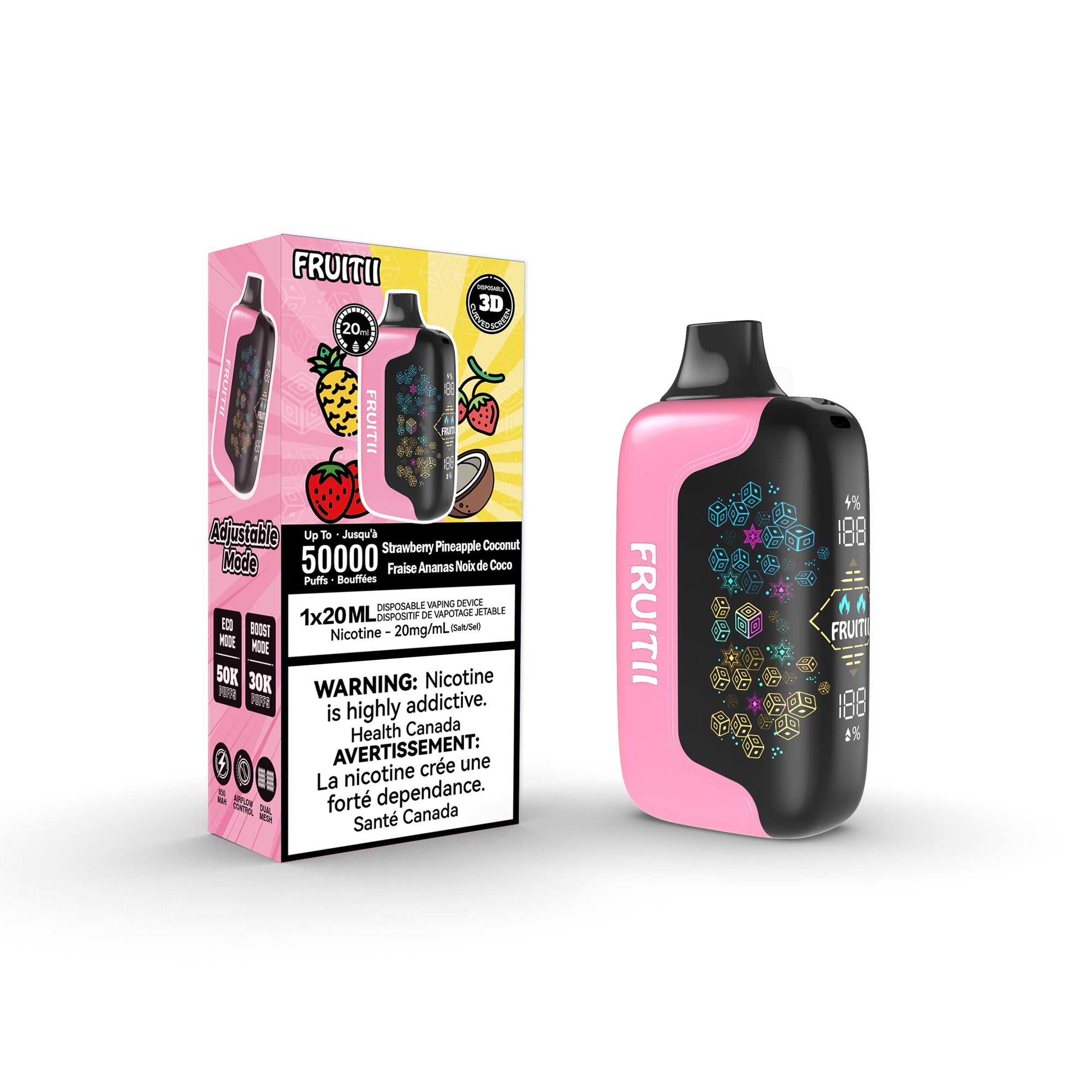 [BC/SK/NL/NS] FRUITII 50K DISPOSABLE