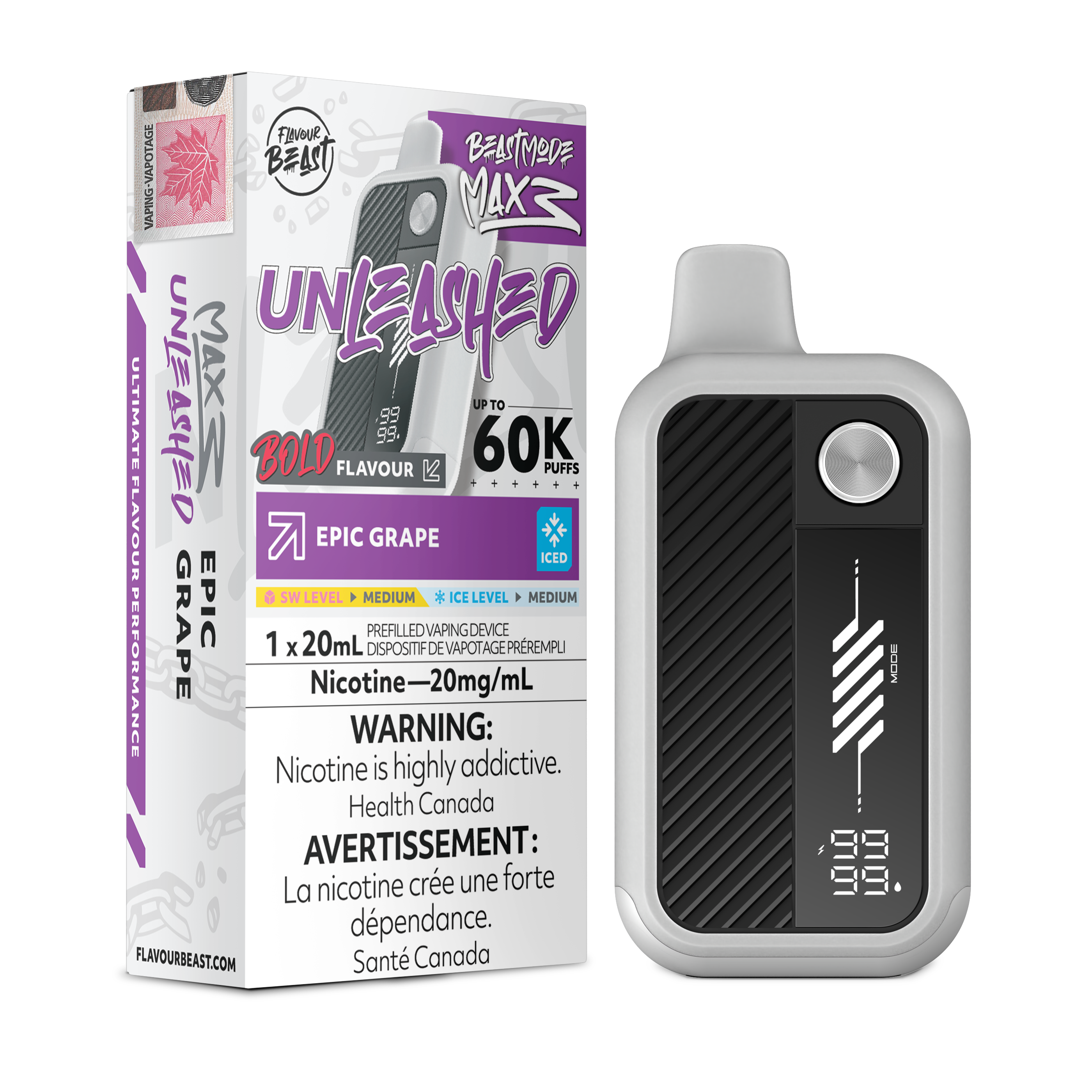 FLAVOUR BEAST BEAST MODE MAX 3 UNLEASHED 60K DISPOSABLE