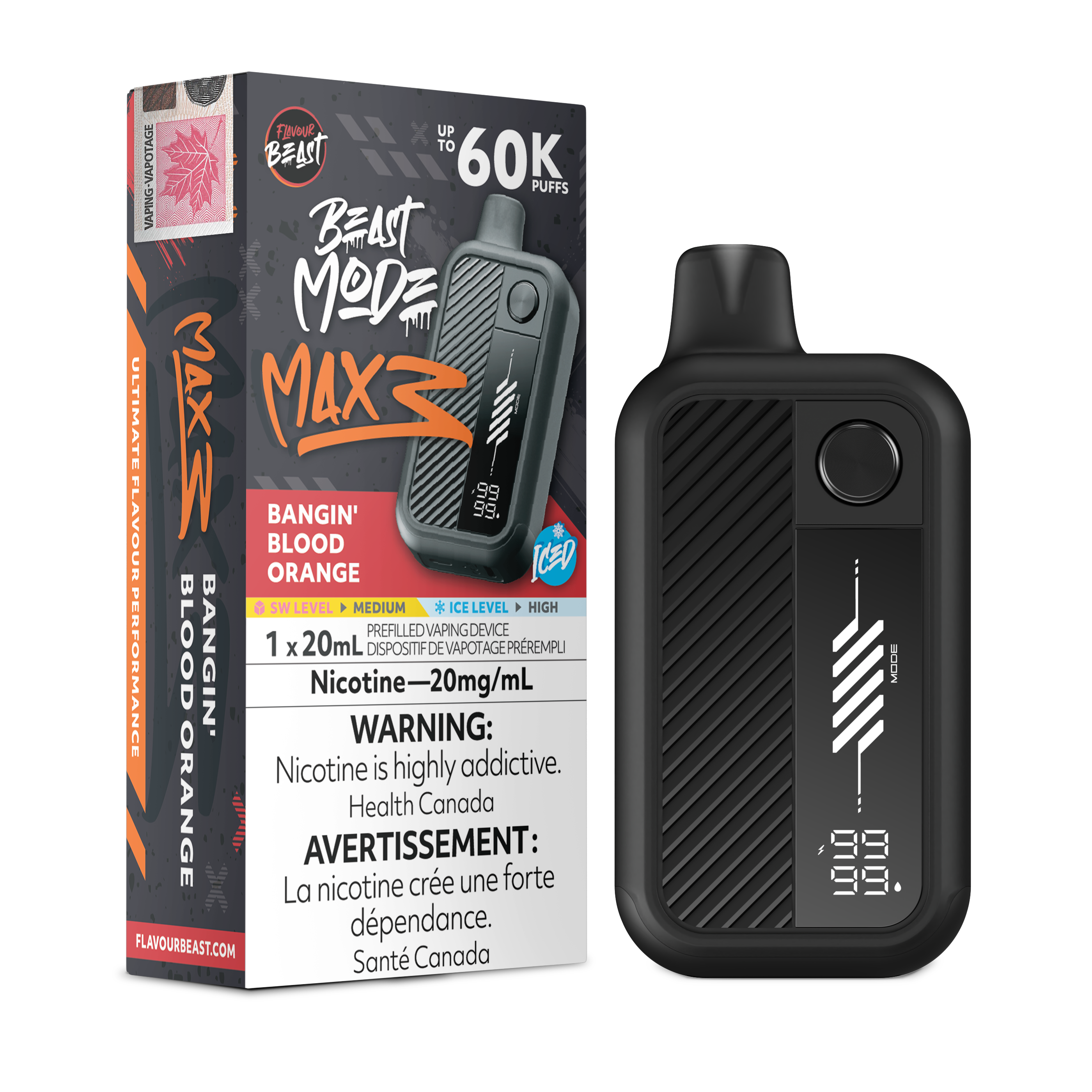 [BC/SK/NL] FLAVOUR BEAST BEAST MODE MAX 3 60K DISPOSABLE
