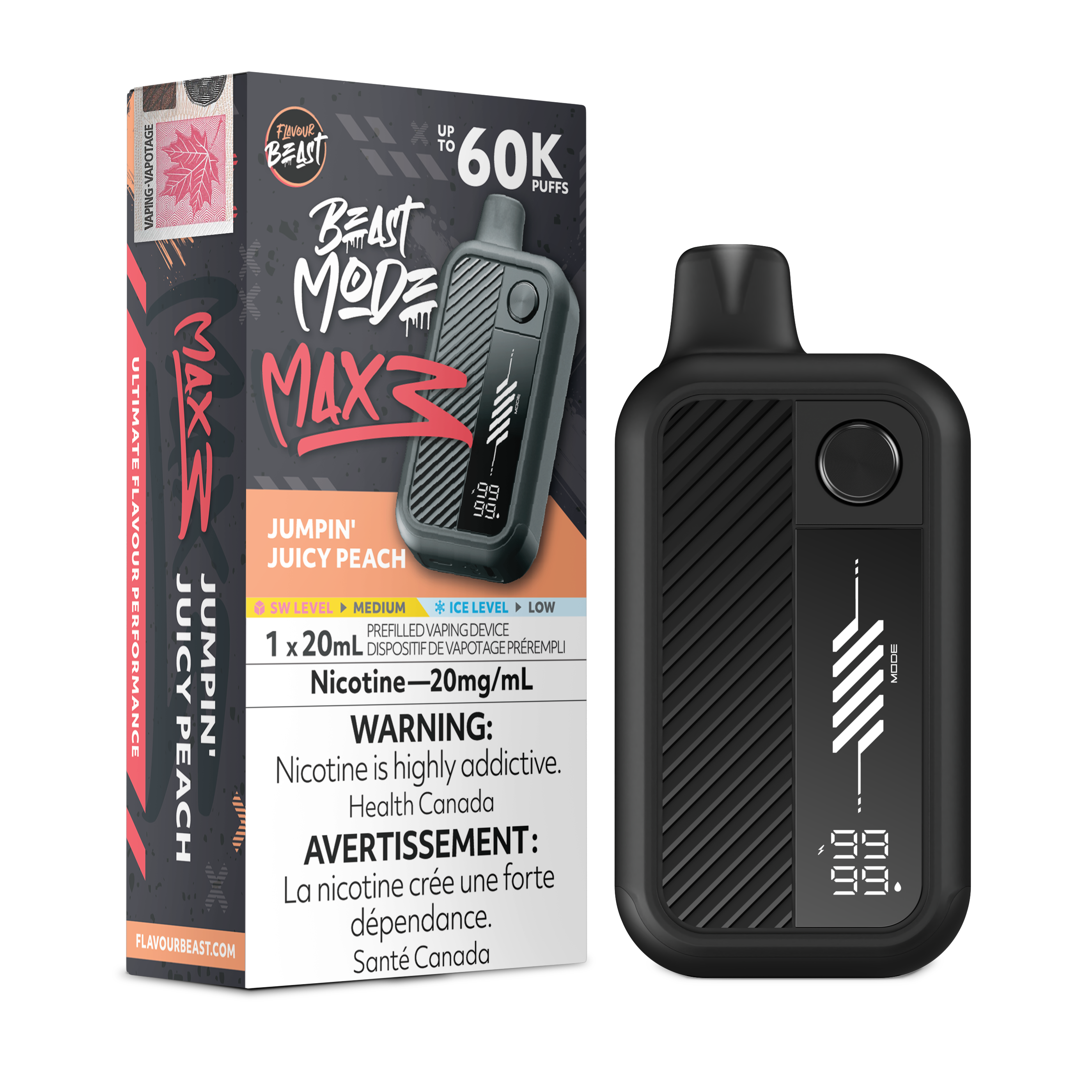 [BC/SK/NL] FLAVOUR BEAST BEAST MODE MAX 3 60K DISPOSABLE
