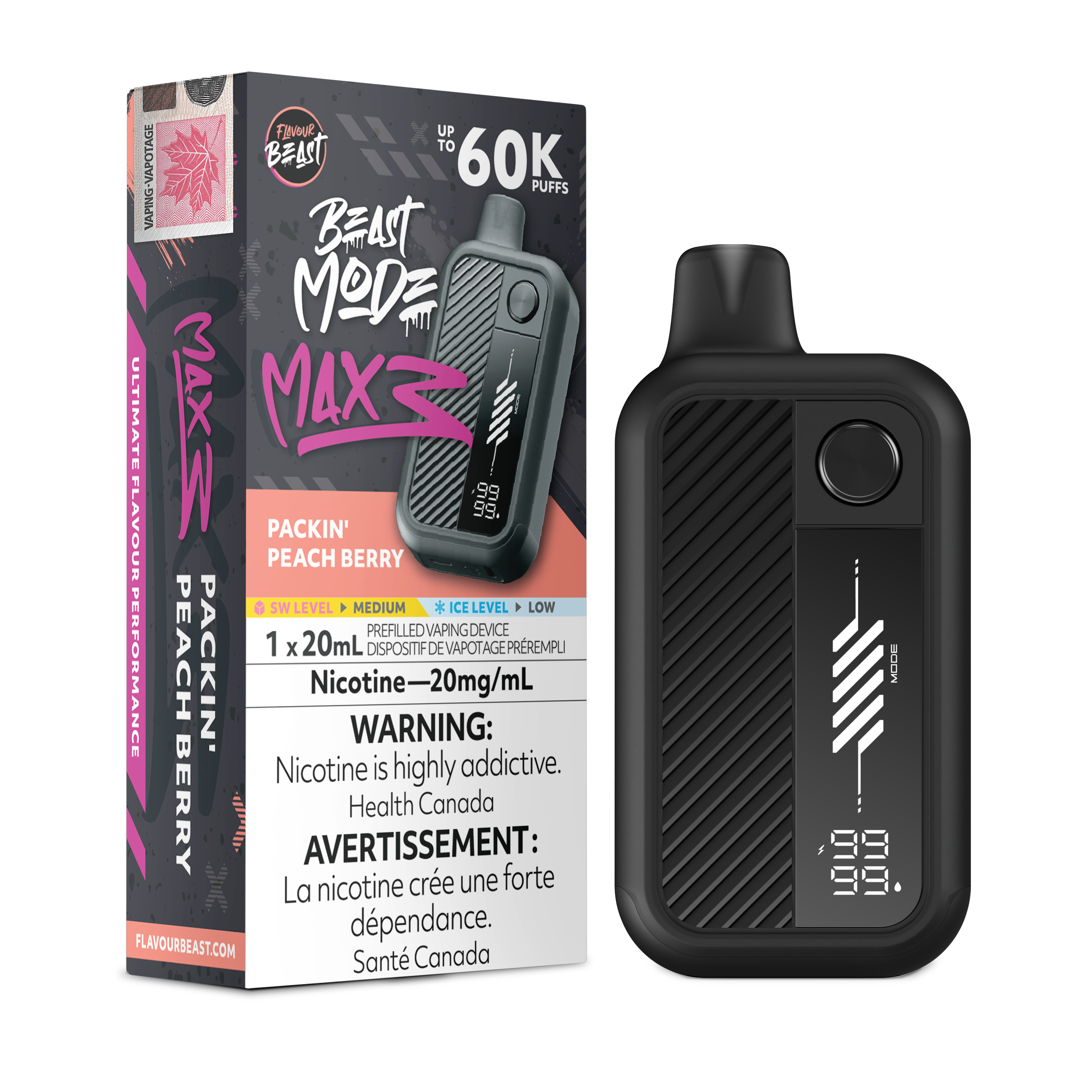 [BC/SK/NL] FLAVOUR BEAST BEAST MODE MAX 3 60K DISPOSABLE
