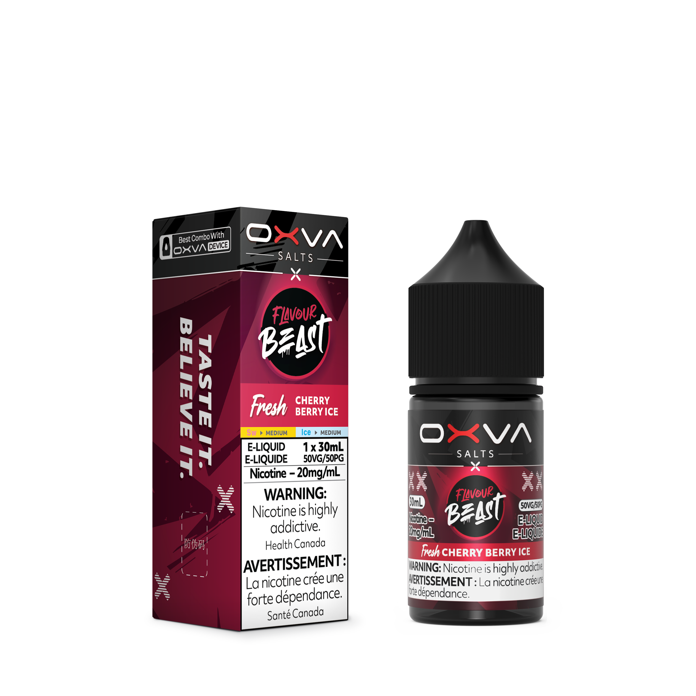 FLAVOUR BEAST x OXVA SALT - FRESH CHERRY BERRY