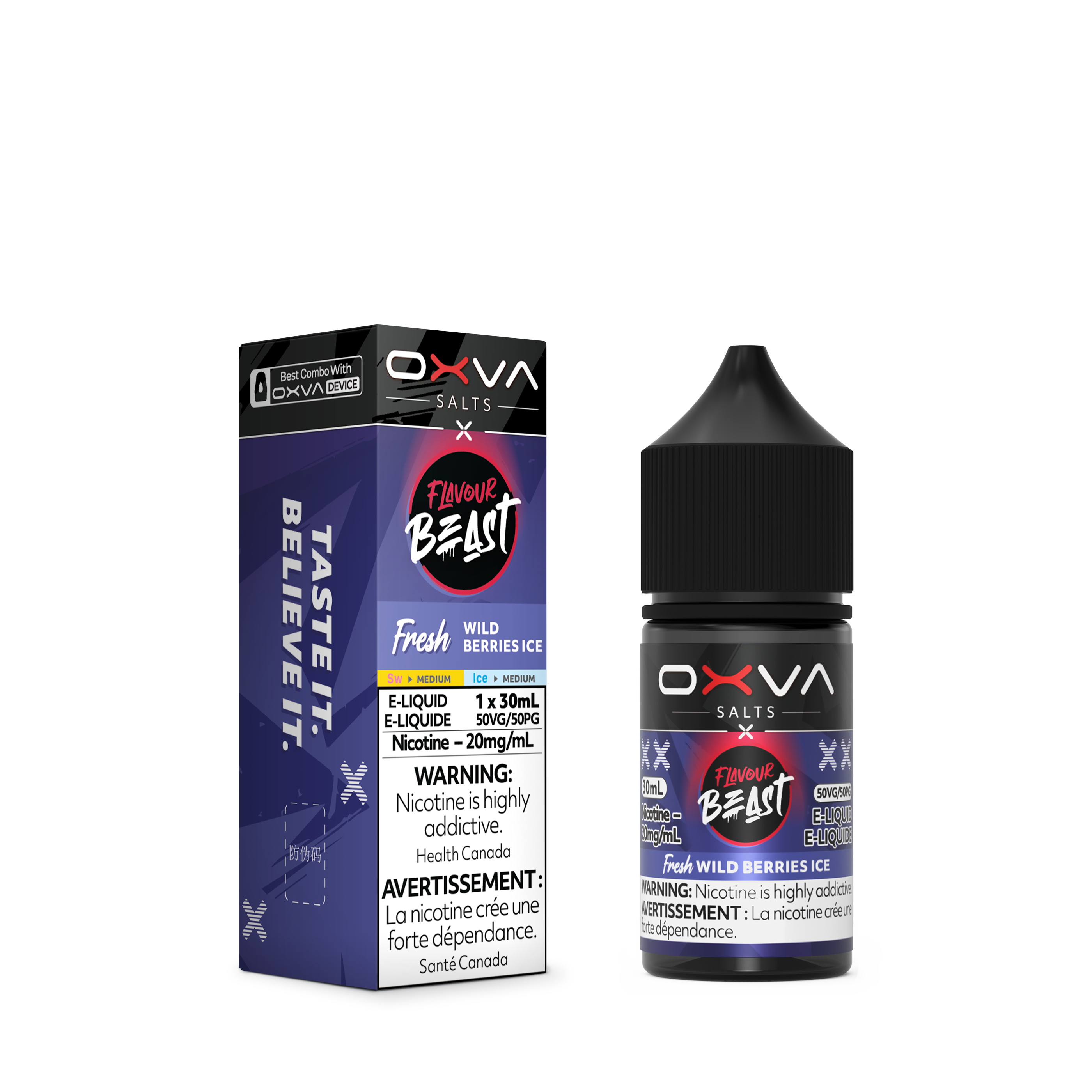 FLAVOUR BEAST x OXVA SALT - FRESH WILD BERRIES ICE