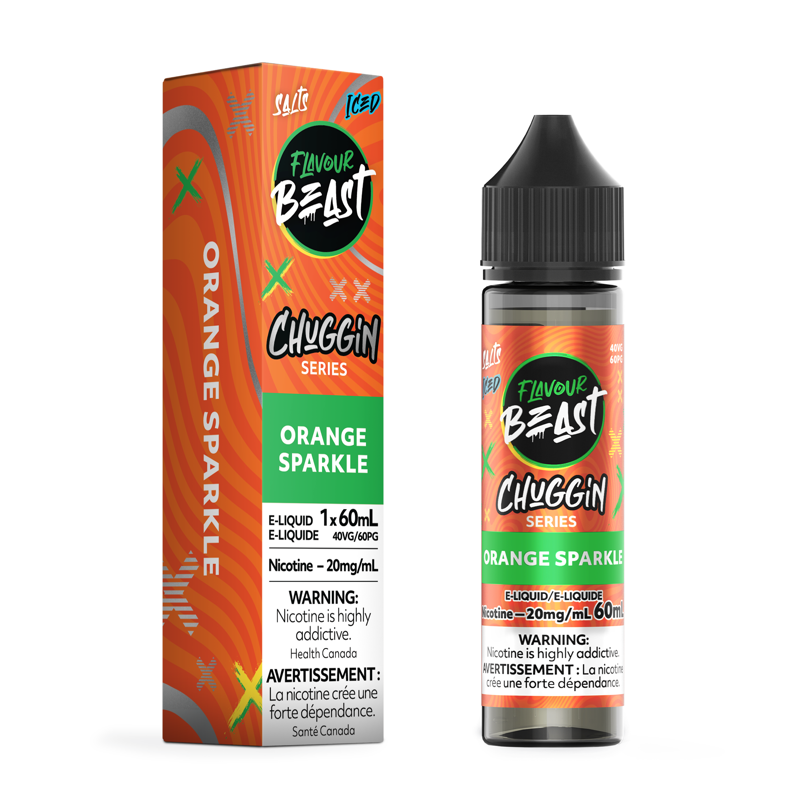 FLAVOUR BEAST SALT - CHUGGIN' ORANGE SPARKLE ICED 60ML