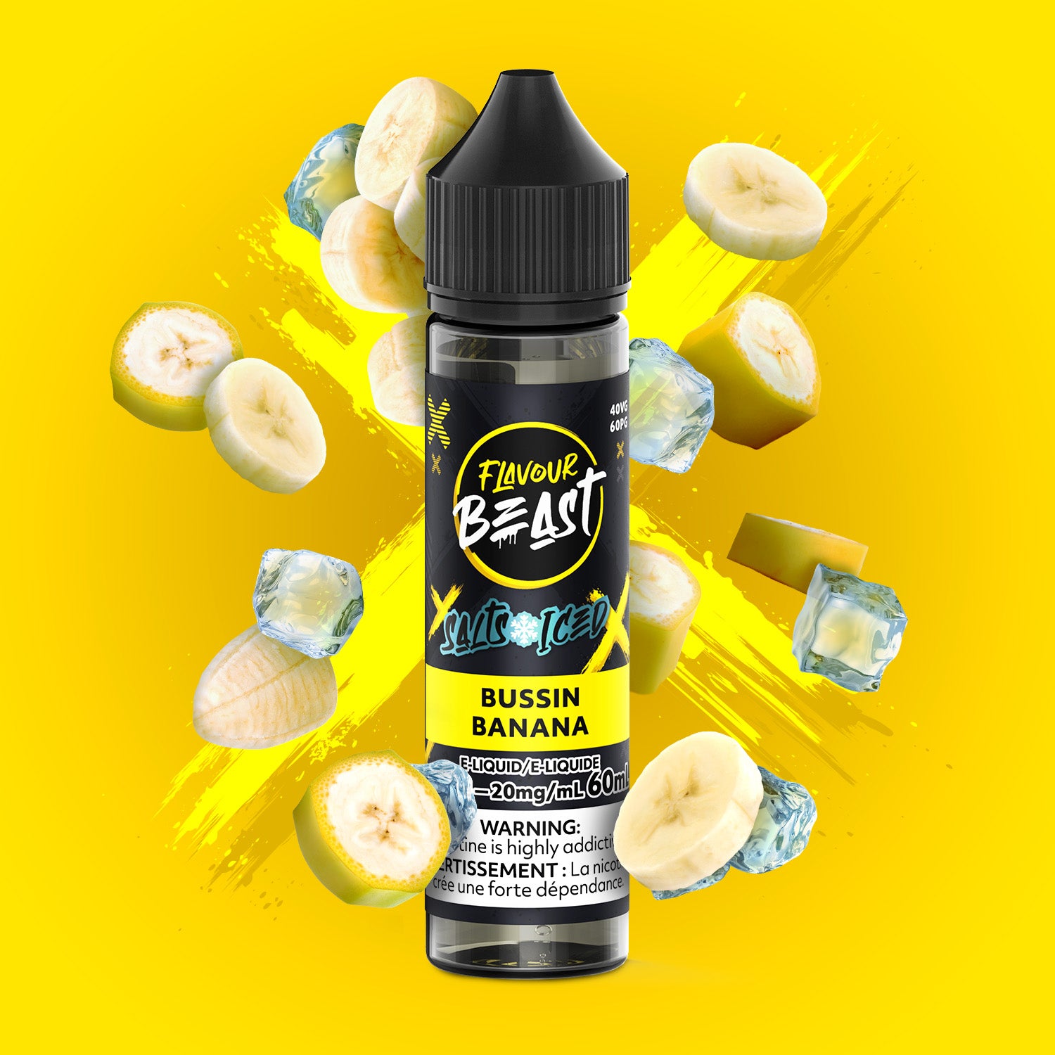 FLAVOUR BEAST SALT - BUSSIN BANANA ICED 60ML