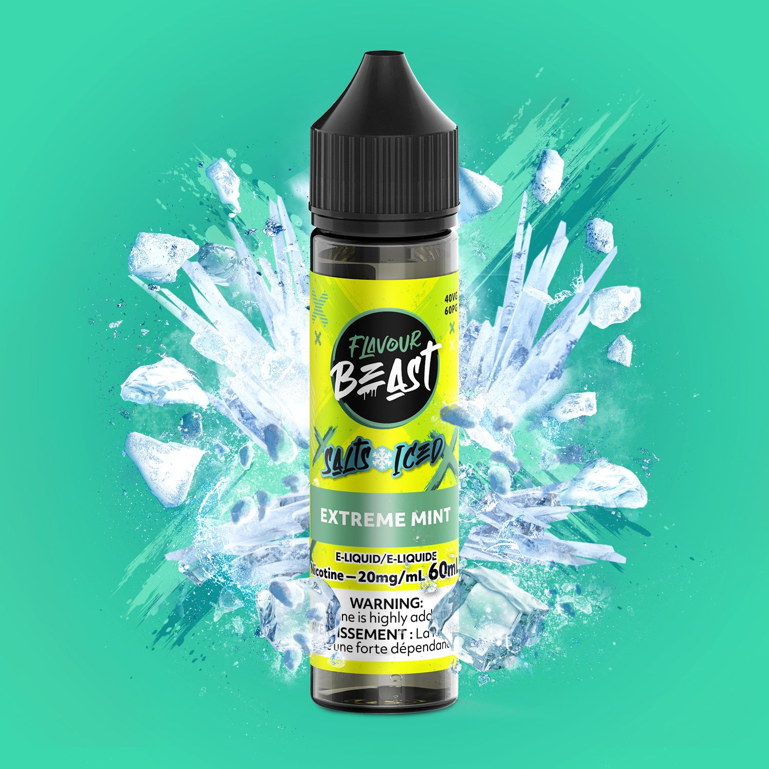 FLAVOUR BEAST SALT - EXTREME MINT ICED 60ML