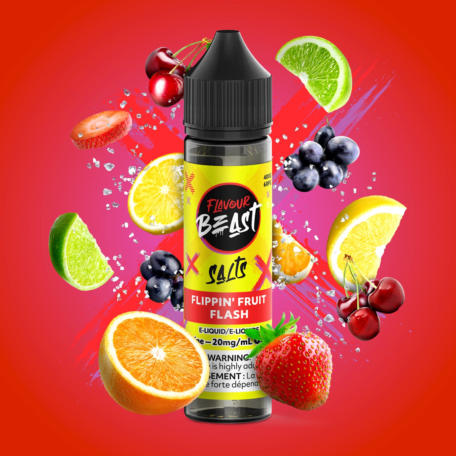 FLAVOUR BEAST SALT - FLIPPIN' FRUIT FLASH 60ML