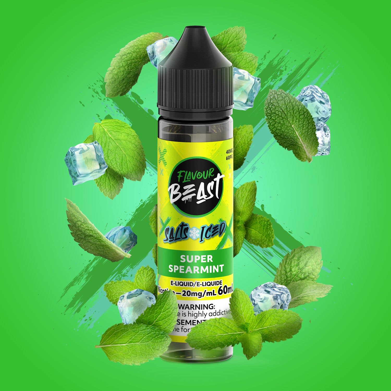 FLAVOUR BEAST SALT - SUPER SPEARMINT ICED 60ML