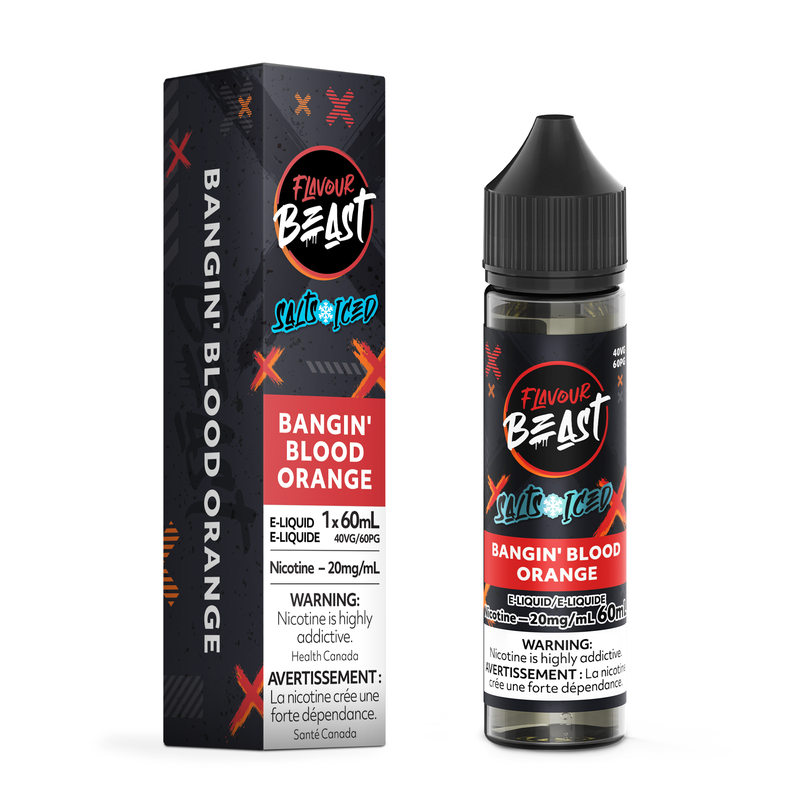 FLAVOUR BEAST SALT - BANGIN' BLOOD ORANGE ICED 60ML