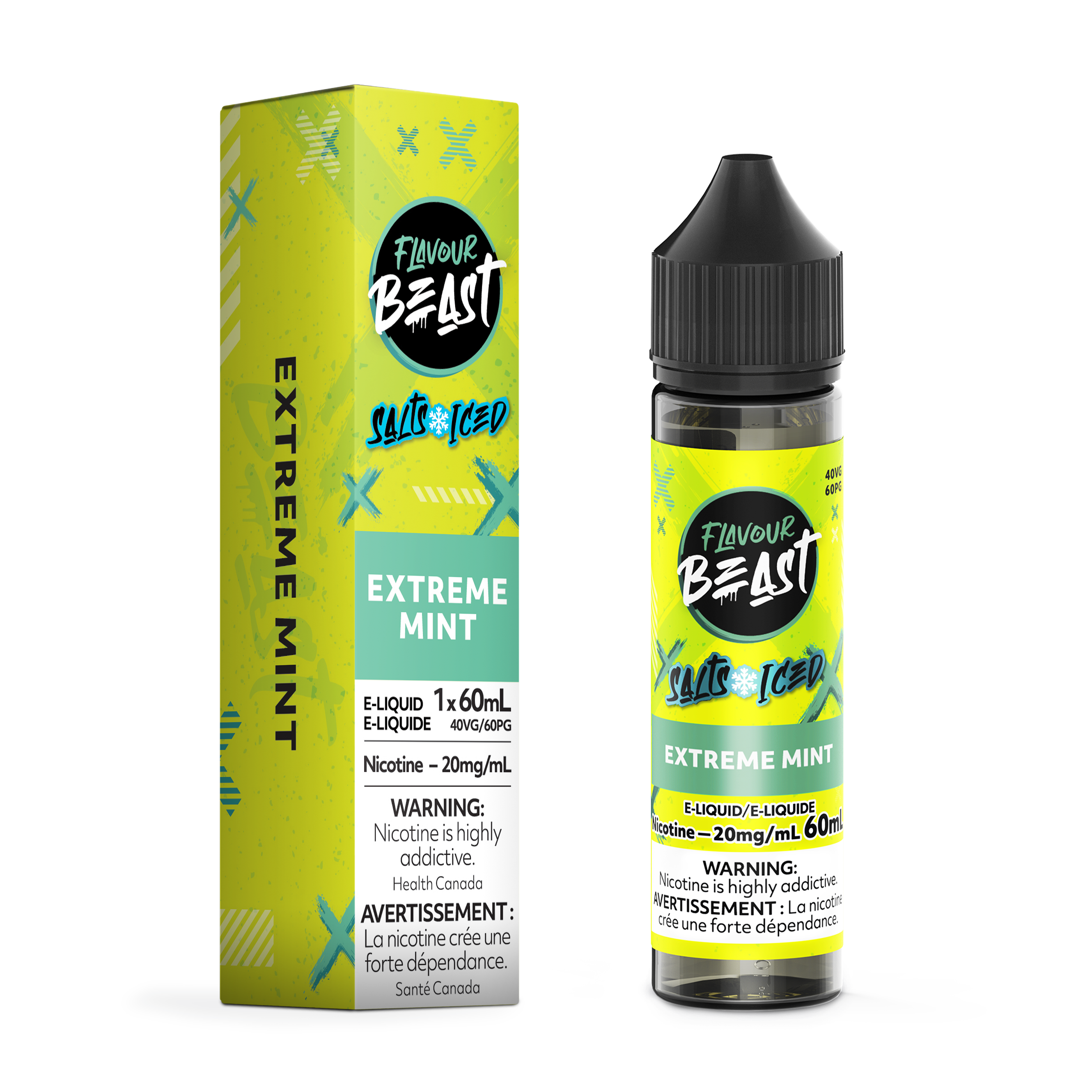 FLAVOUR BEAST SALT - EXTREME MINT ICED 60ML