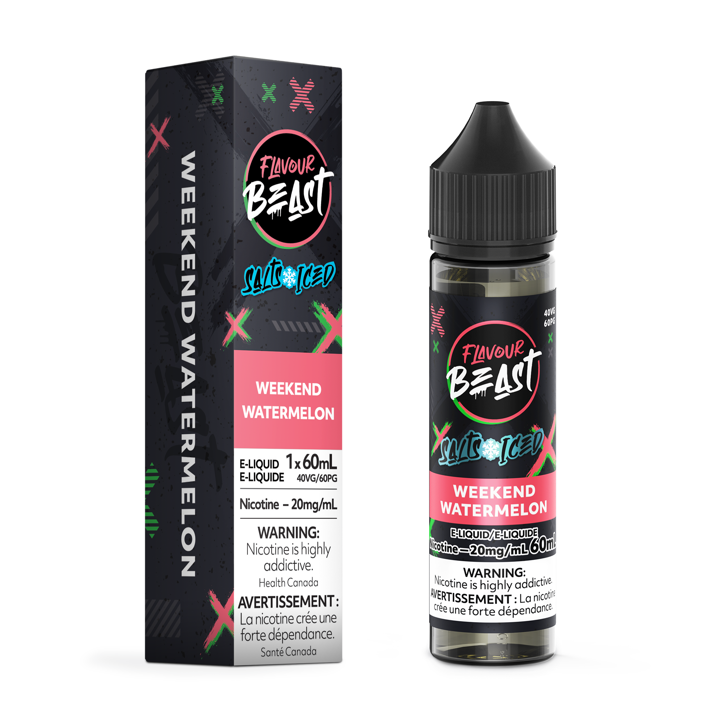 FLAVOUR BEAST SALT - WEEKEND WATERMELON ICED 60ML