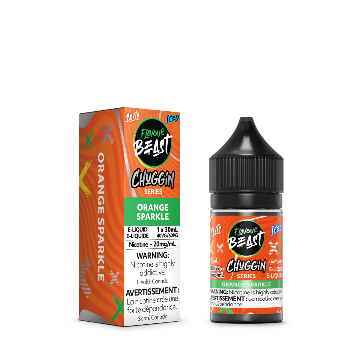 FLAVOUR BEAST SALT - CHUGGIN' ORANGE SPARKLE ICED