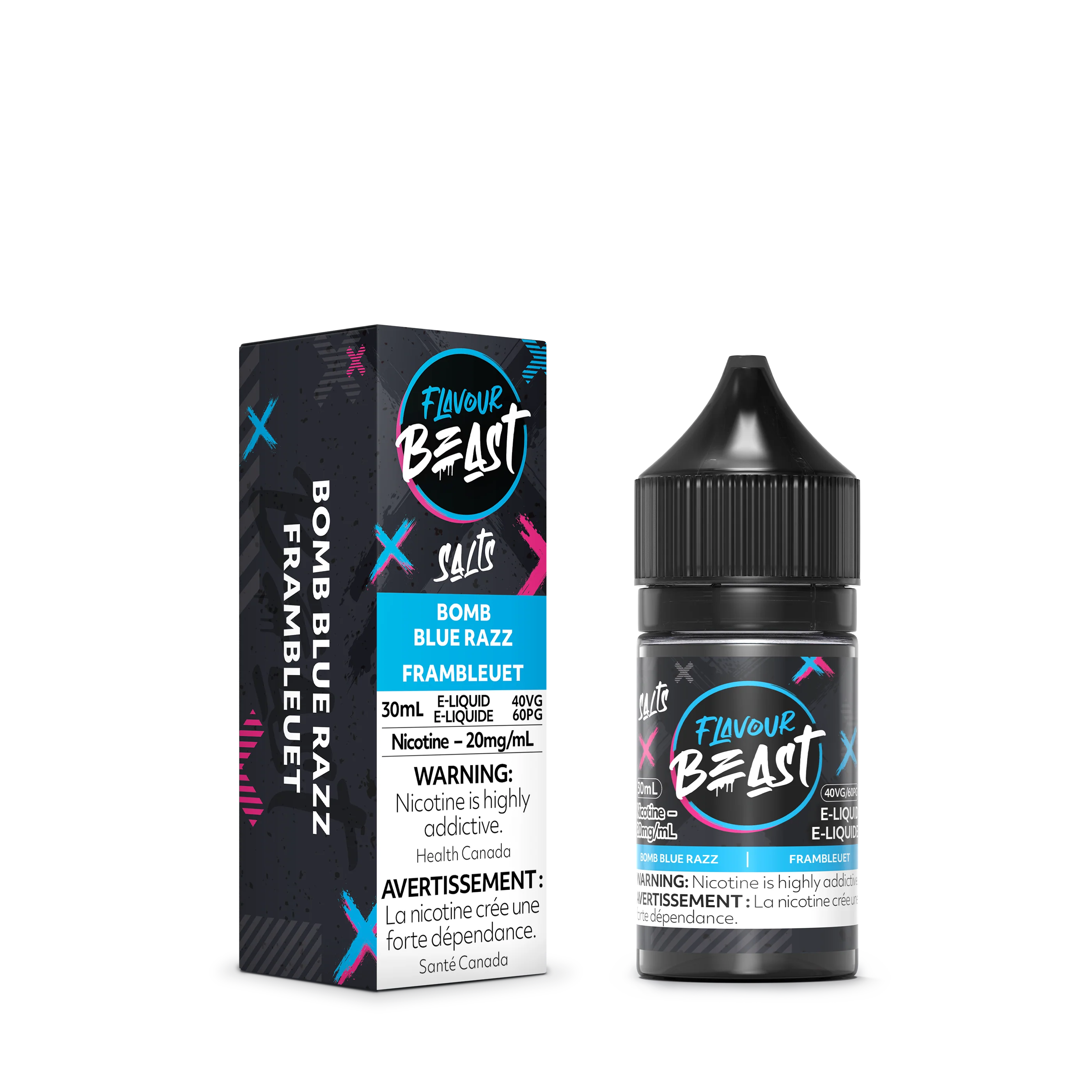 FLAVOUR BEAST SALT - BOMB BLUE RAZZ 30ML