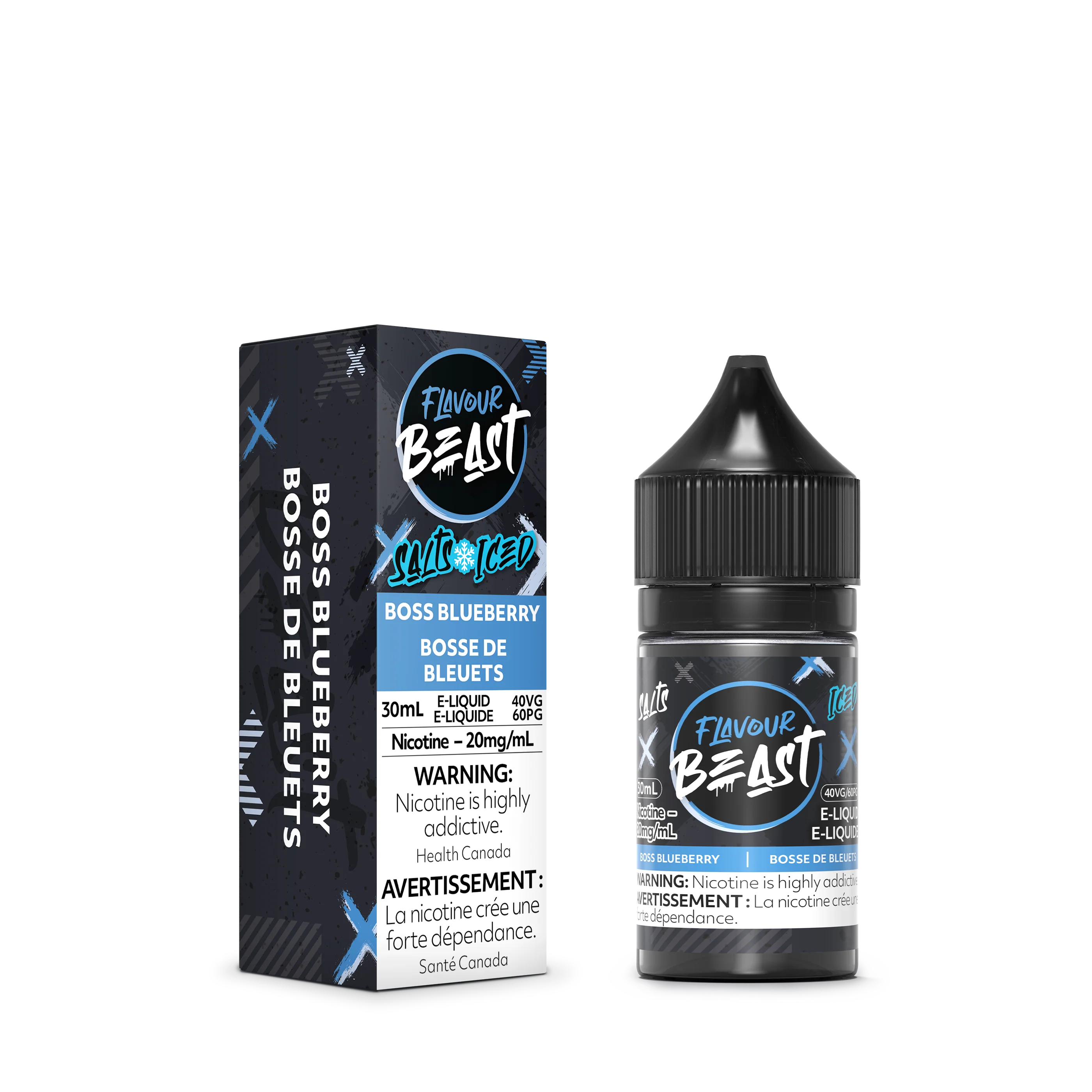 FLAVOUR BEAST SALT - BOSS BLUEBERRY ICED 30ML