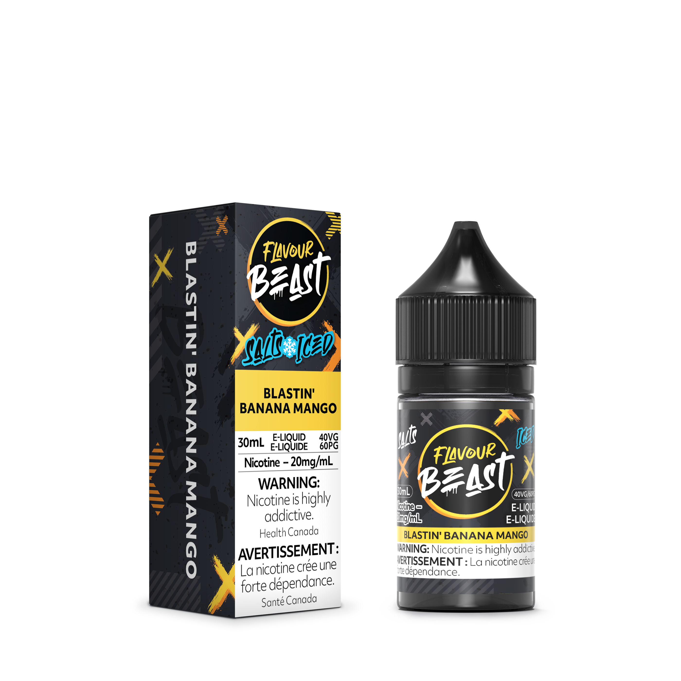 FLAVOUR BEAST SALT - BLASTIN' BANANA MANGO ICED 30ML