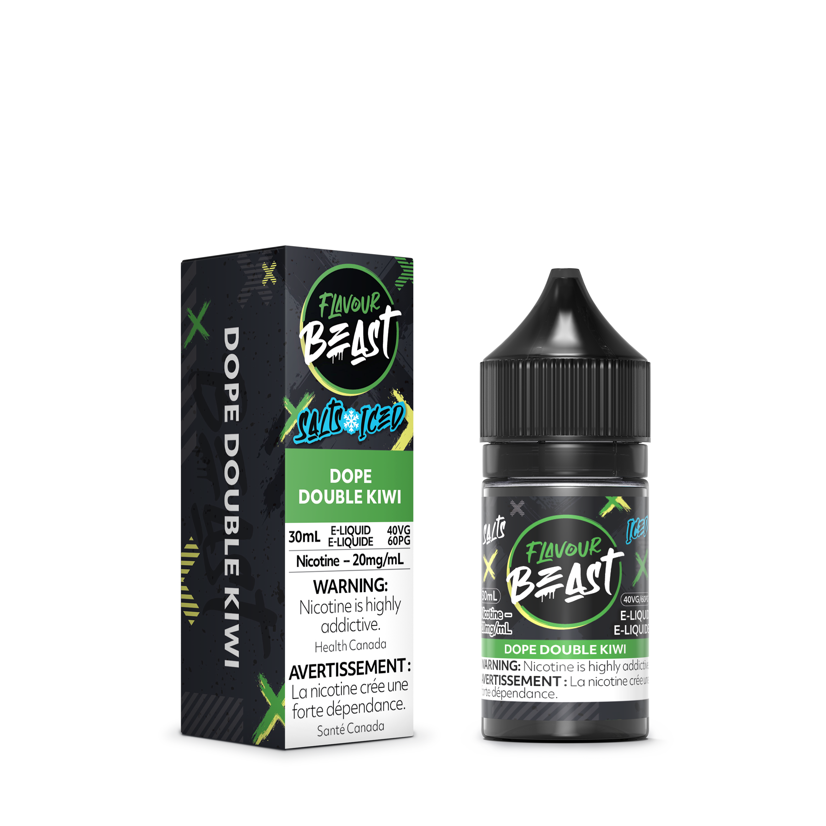 FLAVOUR BEAST SALT - DOPE DOUBLE KIWI ICED 30ML