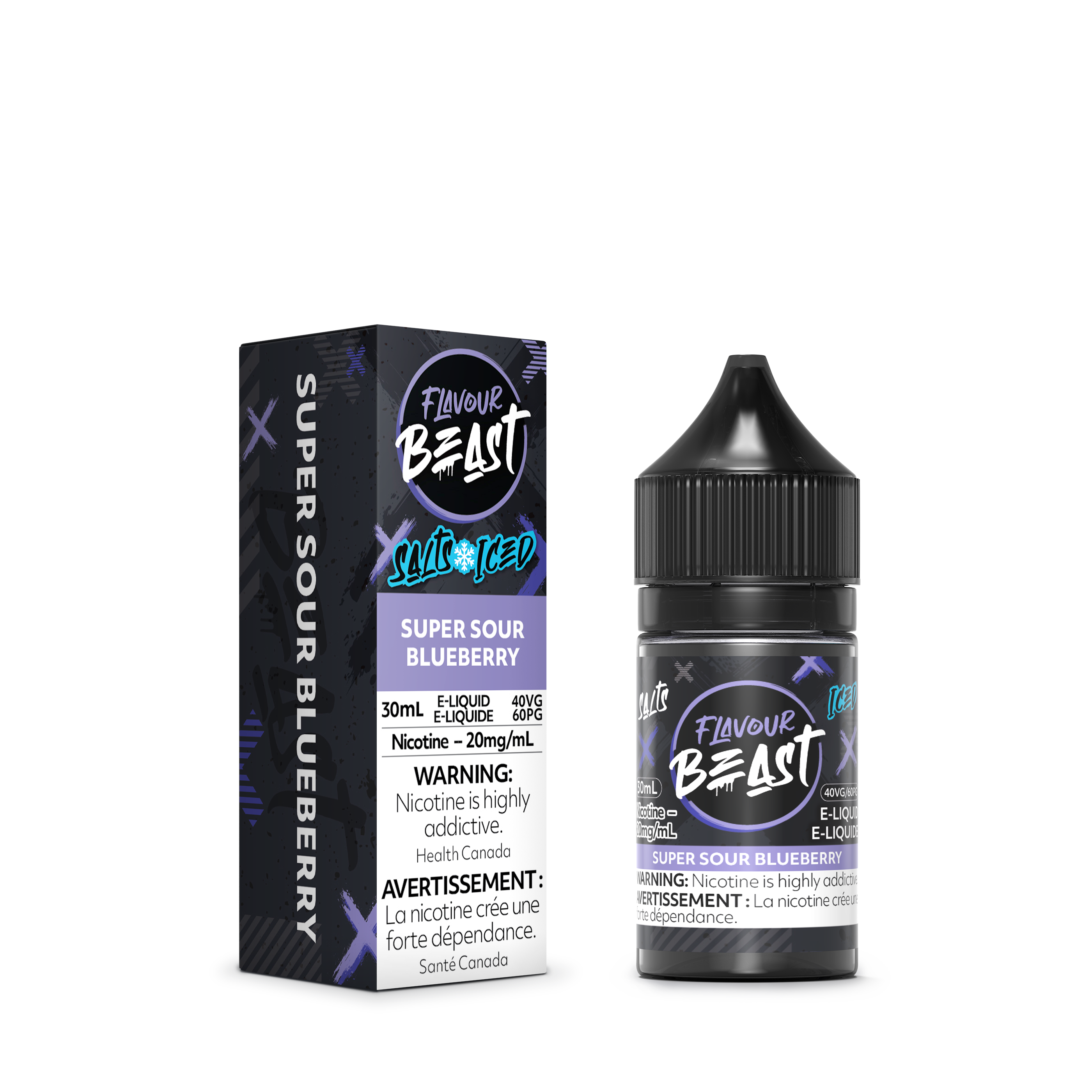 FLAVOUR BEAST SALT - SUPER SOUR BLUEBERRY ICED 30ML