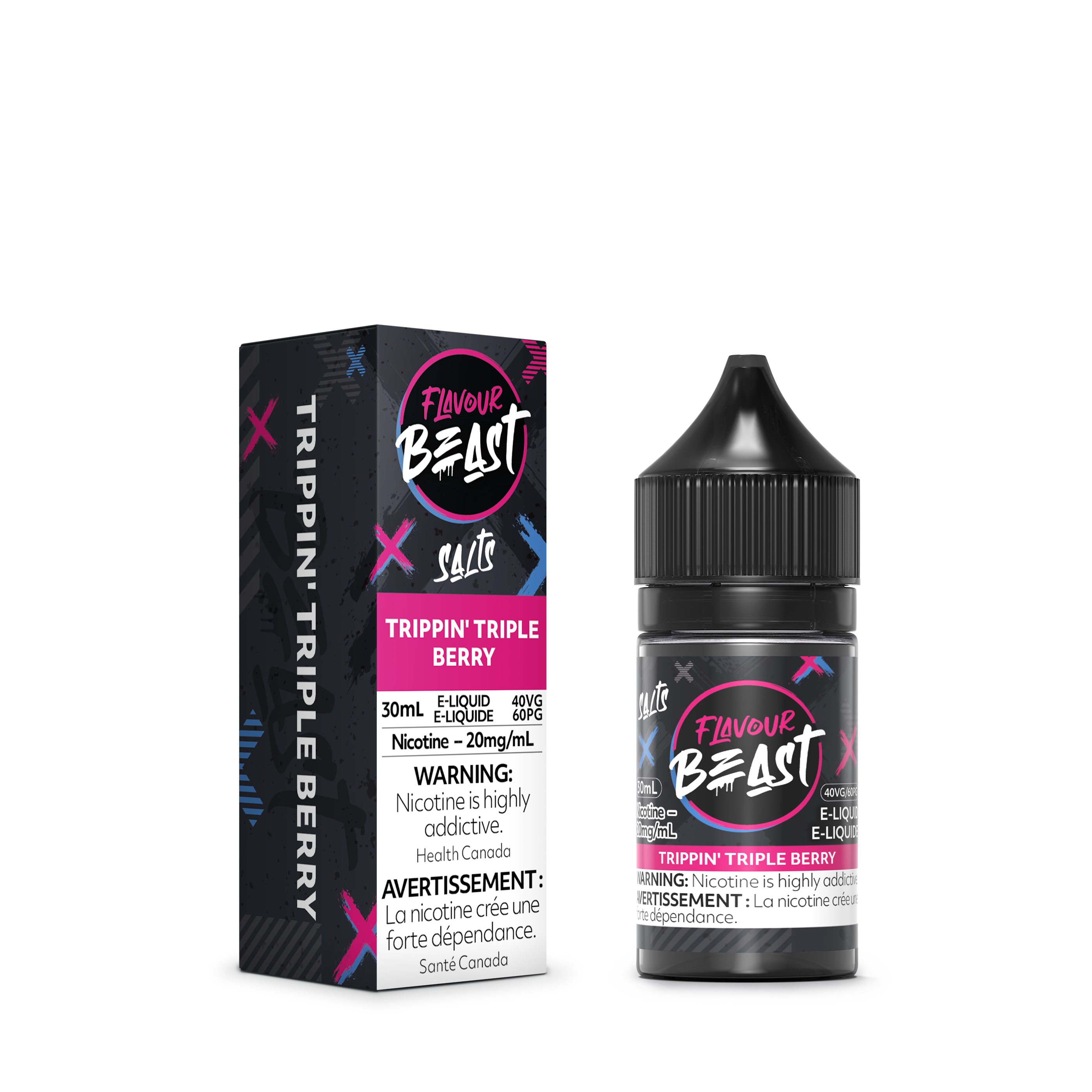 FLAVOUR BEAST SALT - TRIPPIN' TRIPLE BERRY 30ML