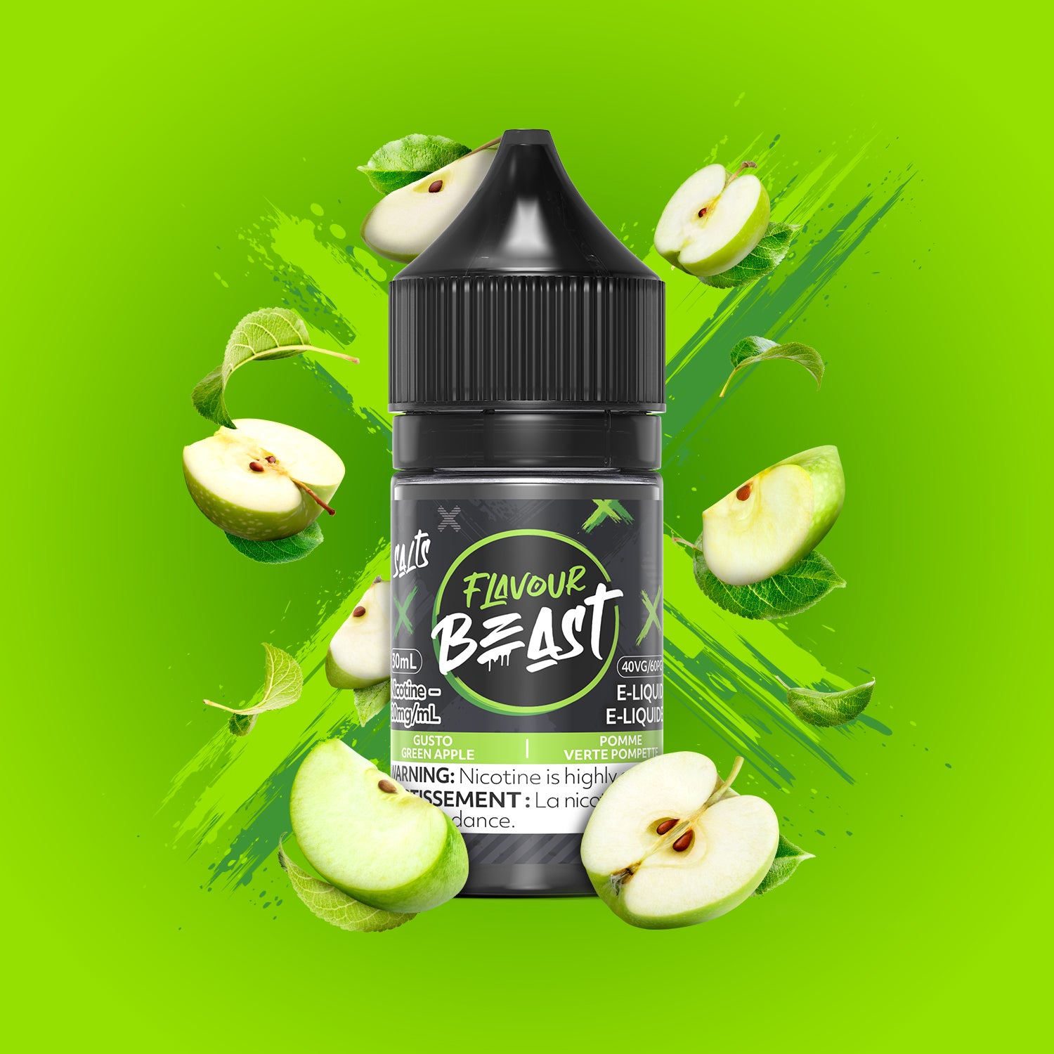 FLAVOUR BEAST SALT GREEN APPLE 30ML 20MG