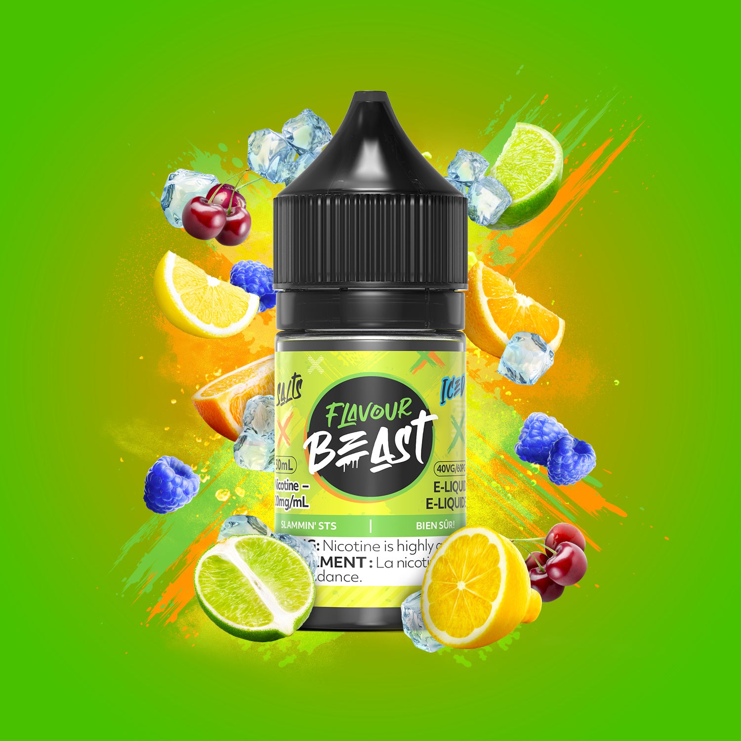 FLAVOUR BEAST SALT SLAMMIN STS ICE 30ML 20MG