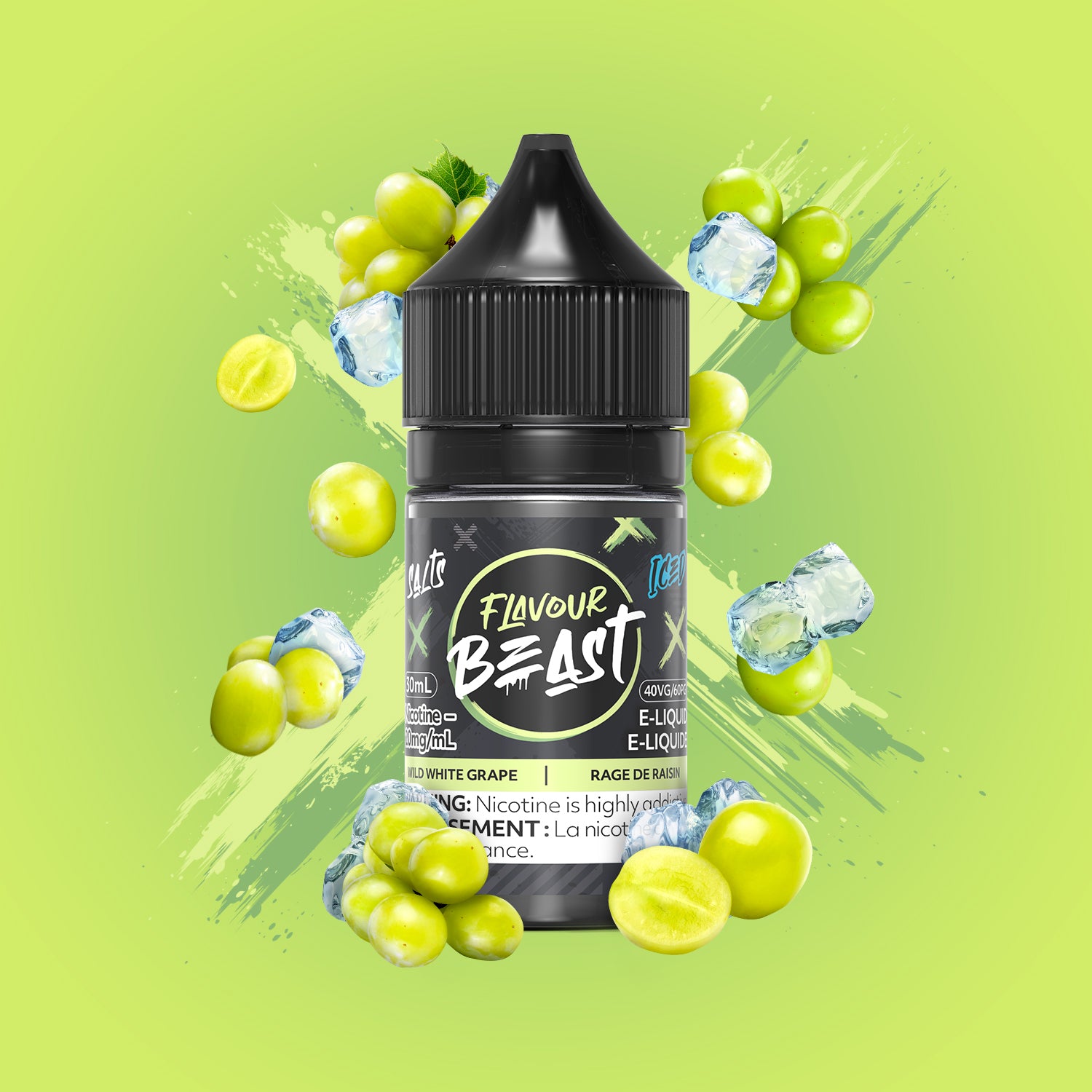 FLAVOUR BEAST SALT WHITE GRAPE ICE 30ML 20MG