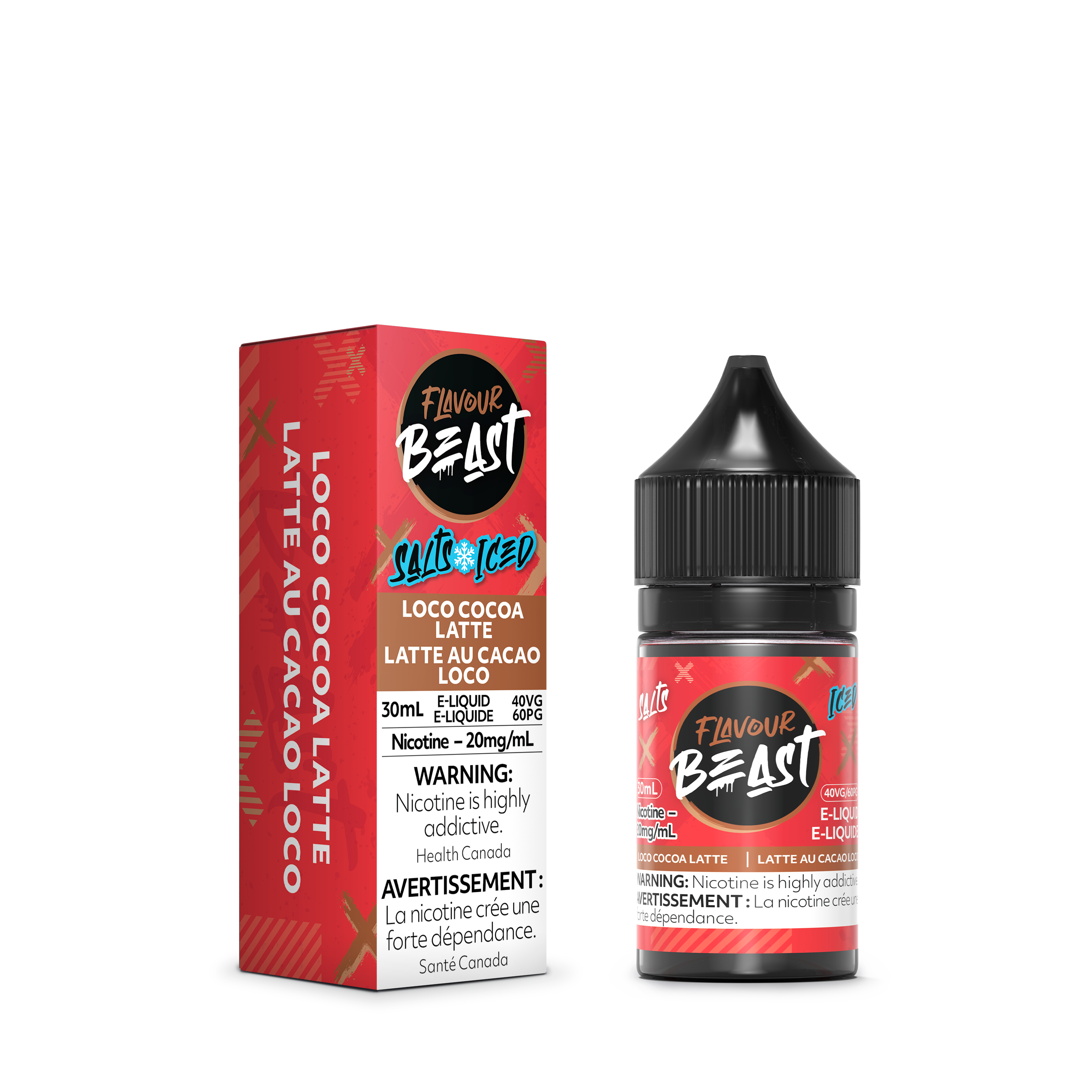 [BC/SK/NL/NS] FLAVOUR BEAST SALT - LOCO COCOA LATTE ICED 30ML