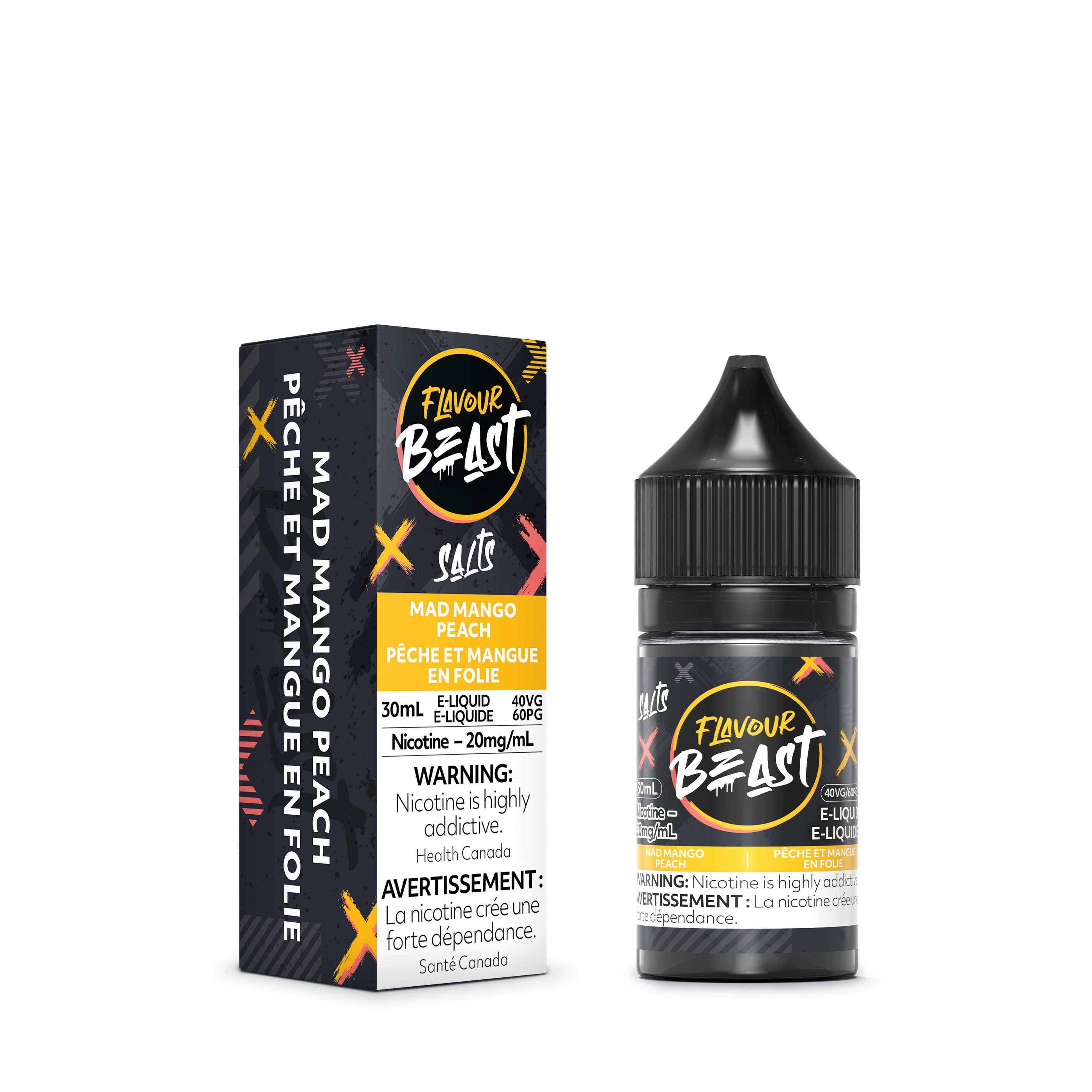 FLAVOUR BEAST SALT MAD MANGO PEACH 30ML 20MG