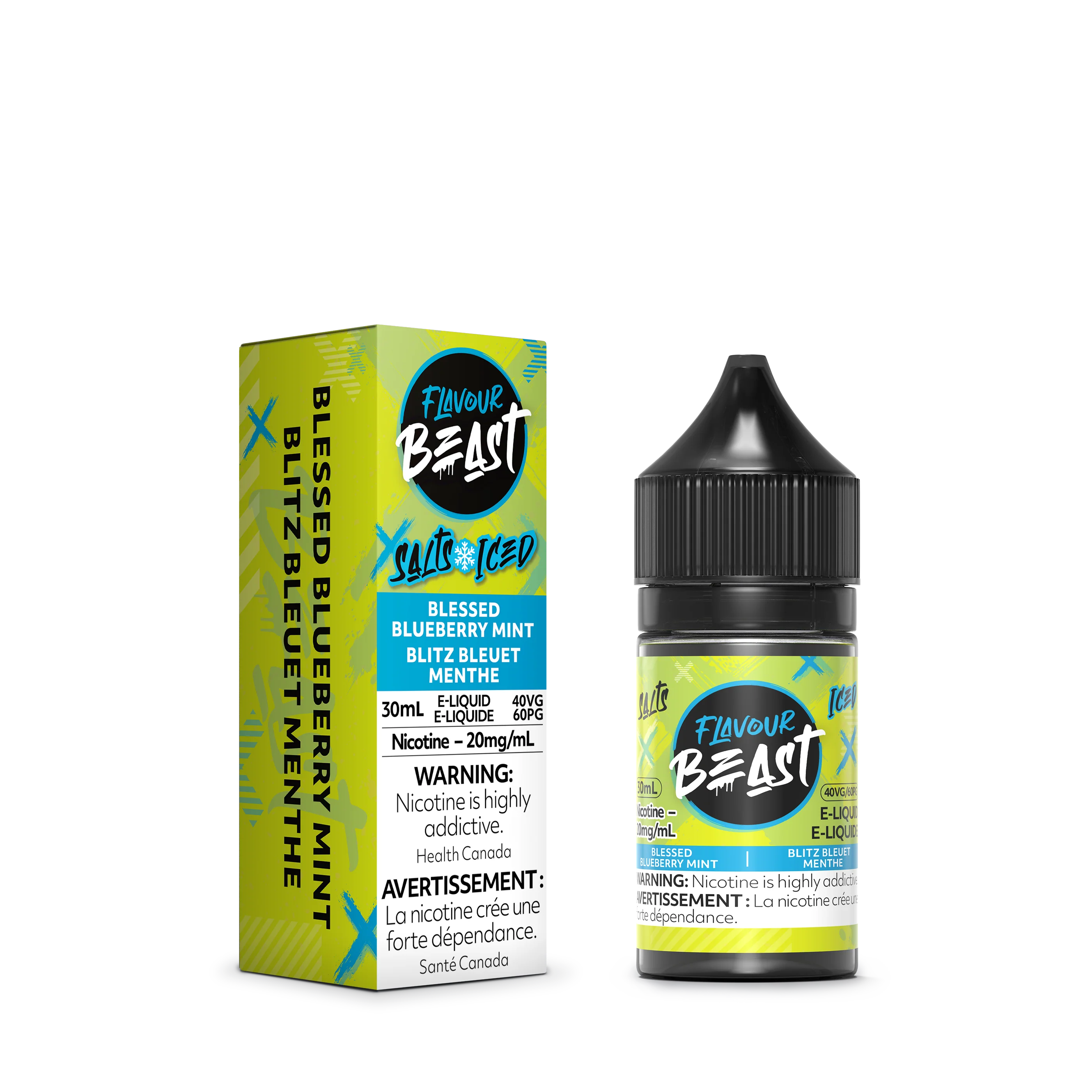 FLAVOUR BEAST SALT - BLESSED BLUEBERRY MINT ICED 30ML