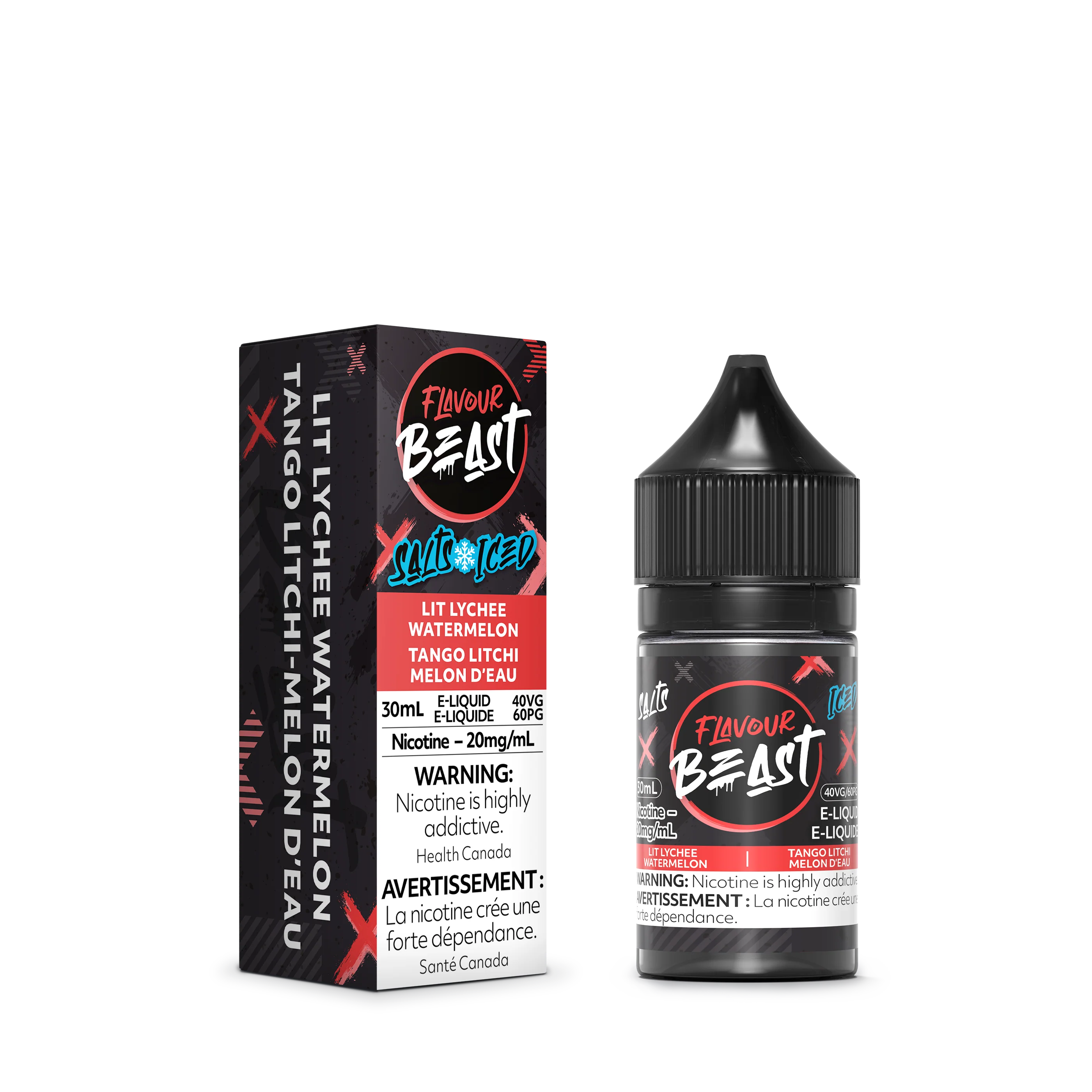 FLAVOUR BEAST SALT - LIT LYCHEE WATERMELON ICED 30ML