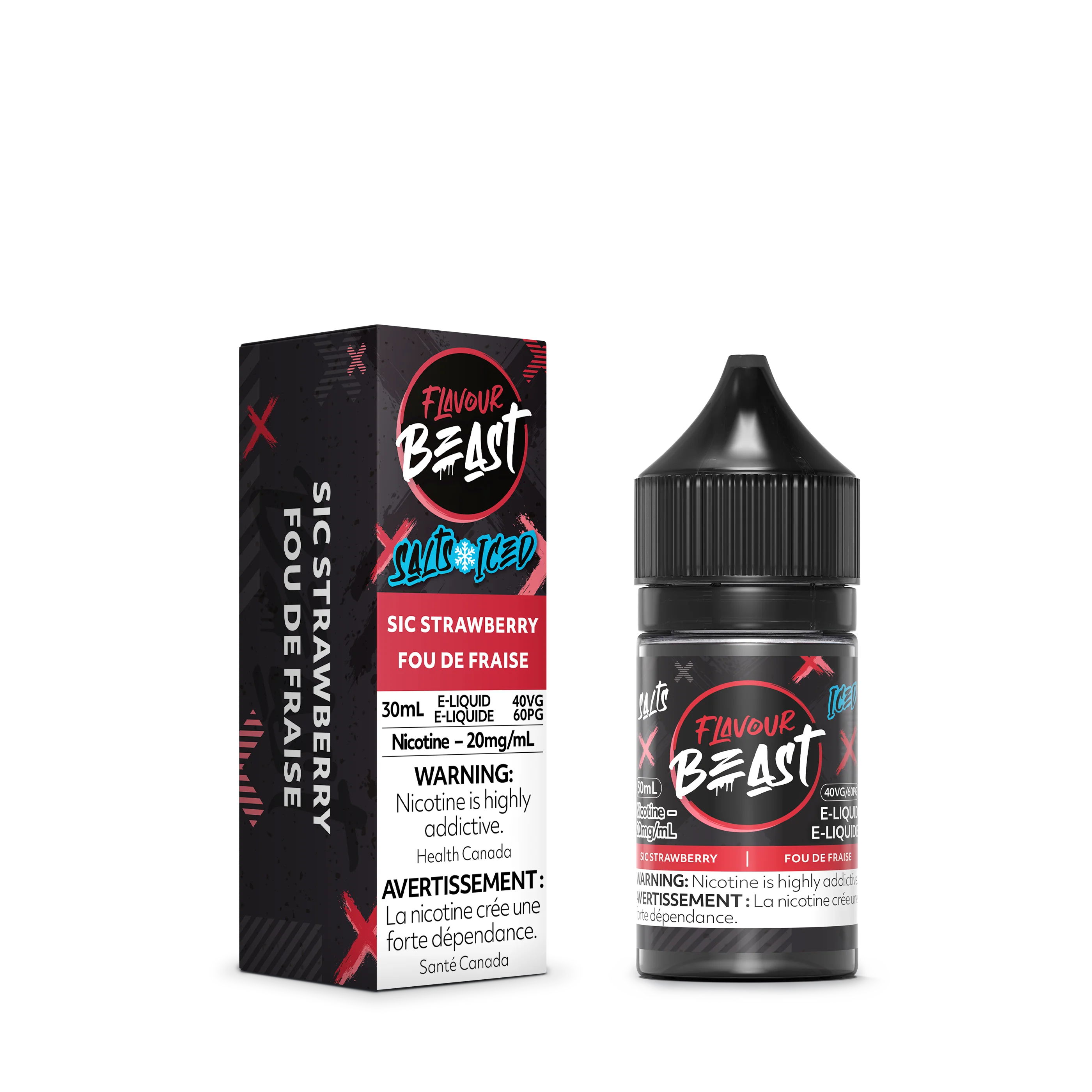 FLAVOUR BEAST SALT - SIC STRAWBERRY ICED 30ML